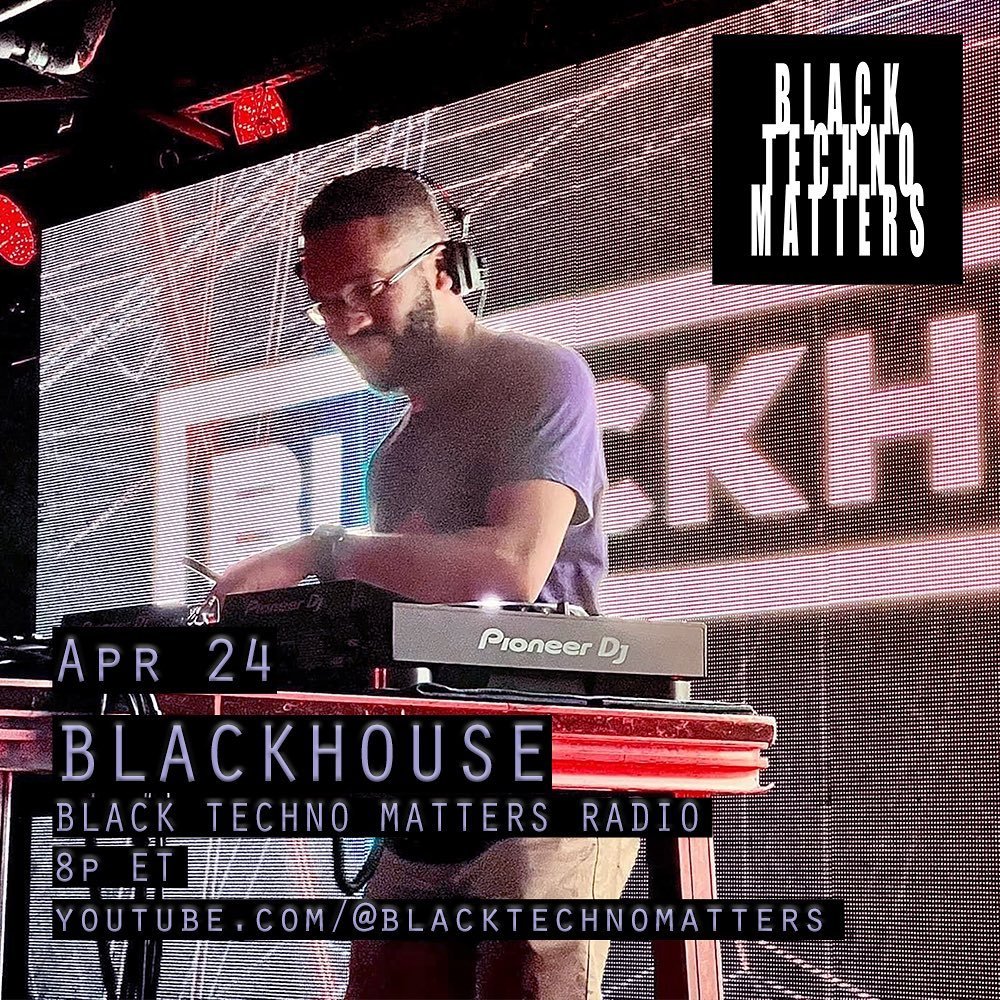 @blackhouse_us  stopped by the BLACK TECHNO MATTERS HQ for a high energy high bpm mix in our studio! 🔥

🔊 The mix goes live tonight at 8p ET on our youtube and soundcloud!

Also, you can check out @blackhouse_us this Friday Apr 26 at @diverichmond 