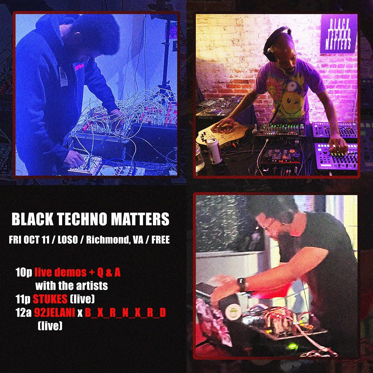BLACK TECHNO MATTERS - ALL LIVE SHOW @ LOSO (SIDEPIECE)