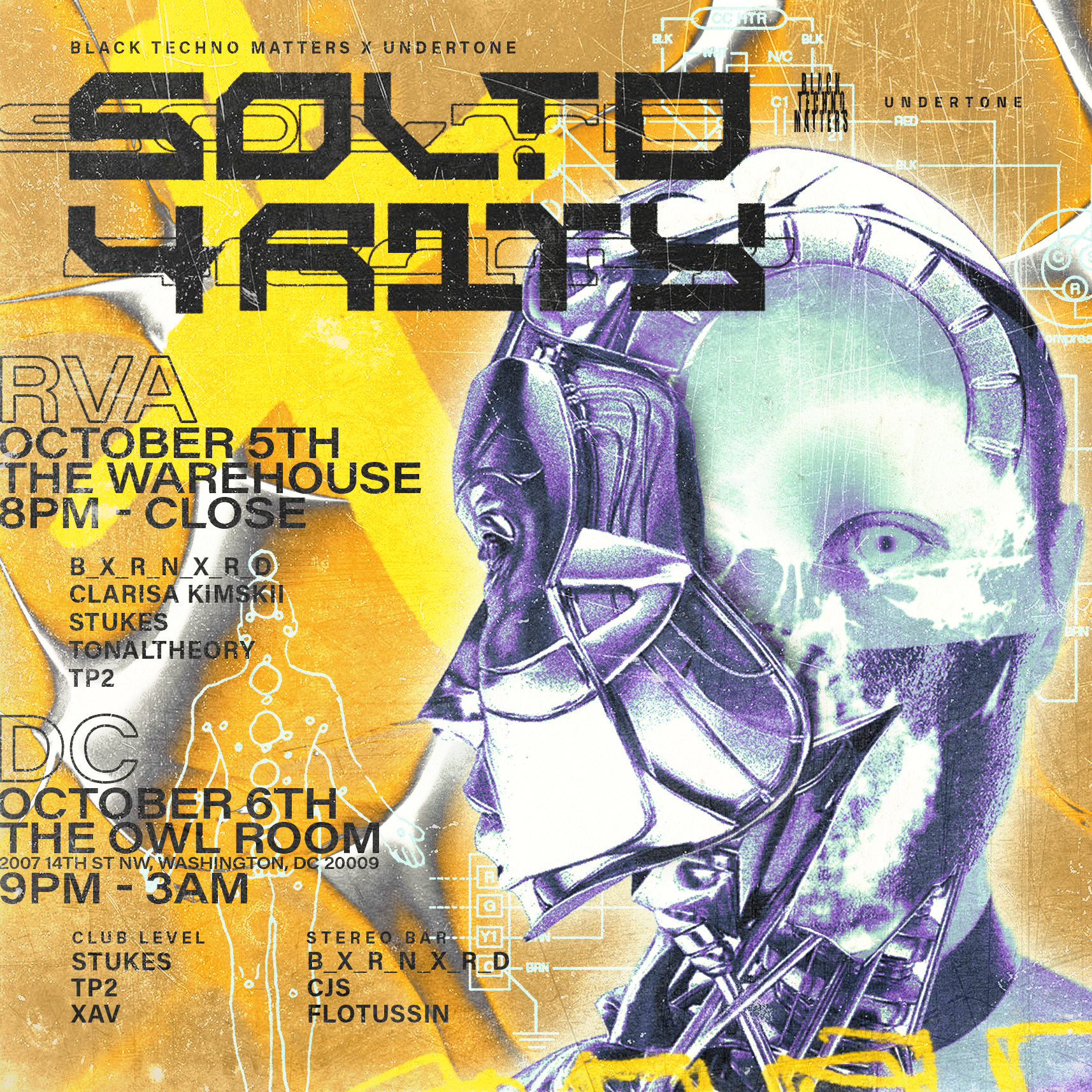 BLACK TECHNO MATTERS x UNDERTONE presents: S0L!D4R1TY