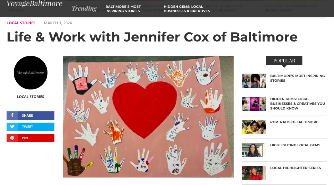 Founder Highlighted in Baltimore Voyage