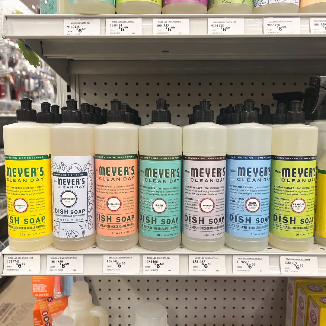 Keep your home fresh and clean with our line of Mrs. Meyer's Clean Day cleaning products! 🌿 From countertops to floors, these eco-friendly solutions will leave your space sparkling and smelling delightful. Experience the power of natural ingredients