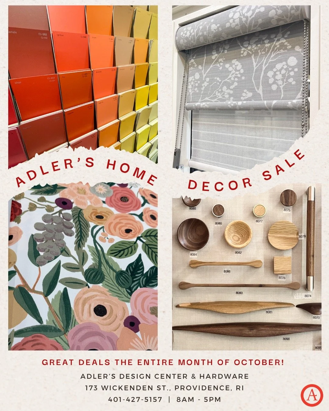 Who doesn't love a SALE? All month long you'll find great deals on C2 Paint, window treatments, wallpaper, and decorative hardware. Our team is always here to help, so don't be shy! ➡️adlersri.com/october-sale-2025

#adlersri #adlersdesigncenter #adl