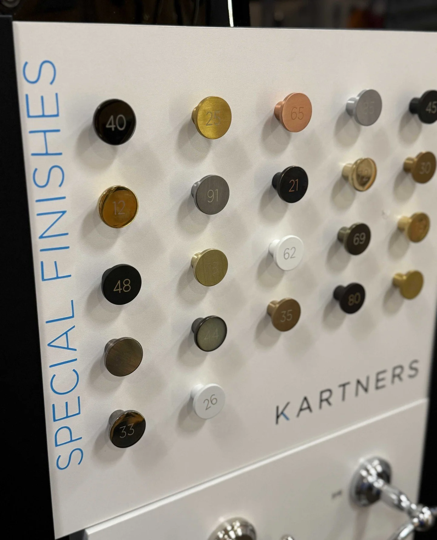 Elevate your bathroom (or any room) with @Kartners Bathroom Accessories. These knobs feature solid brass construction and come in a wide array of finishes. Best of all, all decorative hardware is on sale for the entire month of October! adlersri.com/
