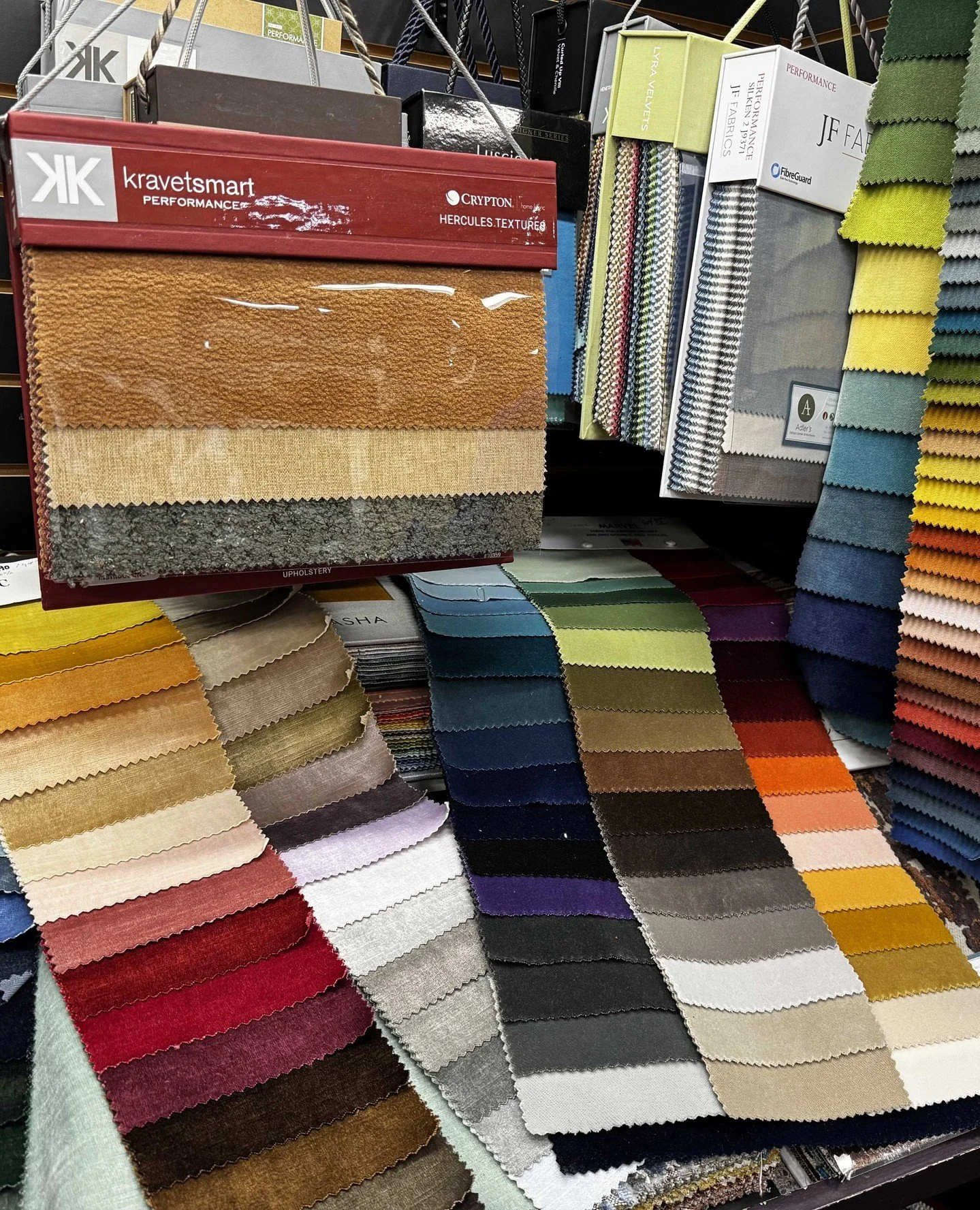 Just about any color in the rainbow can be found in velvet at Adler's! Soft, smooth, and strong. 
.
.
#adlersri #adlersdesigncenter #adlershardware #designgoals #beautifulinteriors #hardwarestore #familyowned