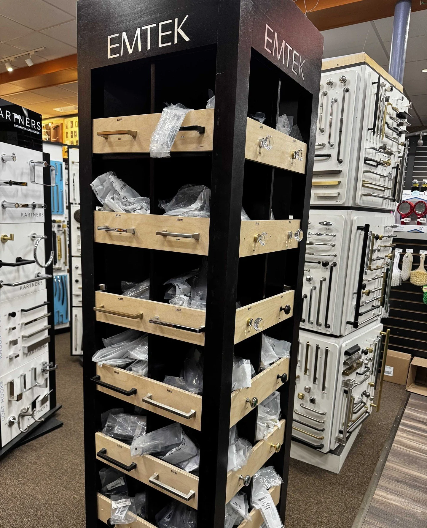 This Emtek display will never feel the same. Their Director of Design and New Product Innovation, Will Zhang, says, "I always strive for an organic process, one that is formulated from my intuition and from moments of inspiration, so that the re