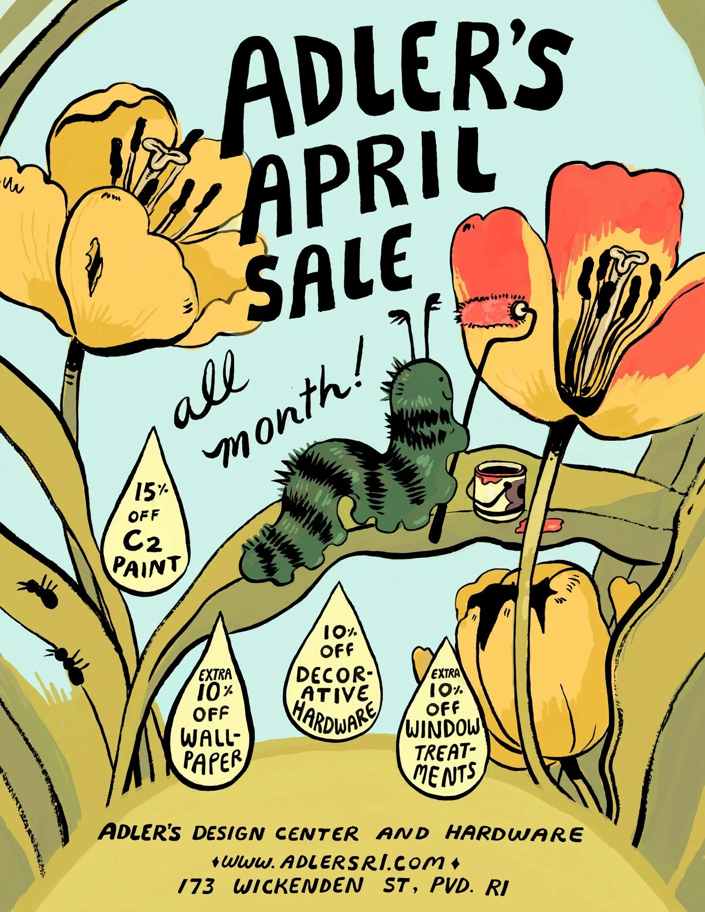 Our Annual Spring Sale starts on April 1st - and you don't want to miss it! 👀 Great deals on all C2 Paint, decorative hardware, window treatments, and wallpaper. ▶️adlersri.com/april-sale-2026

If you have been procrastinating, now is really the per