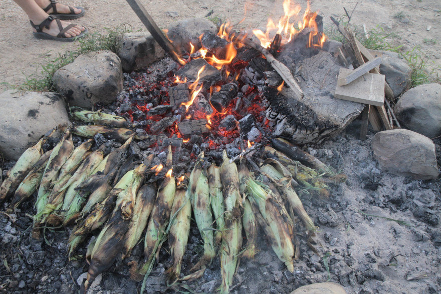  Sweet fire roasted corn from Sheely’s farm stand 