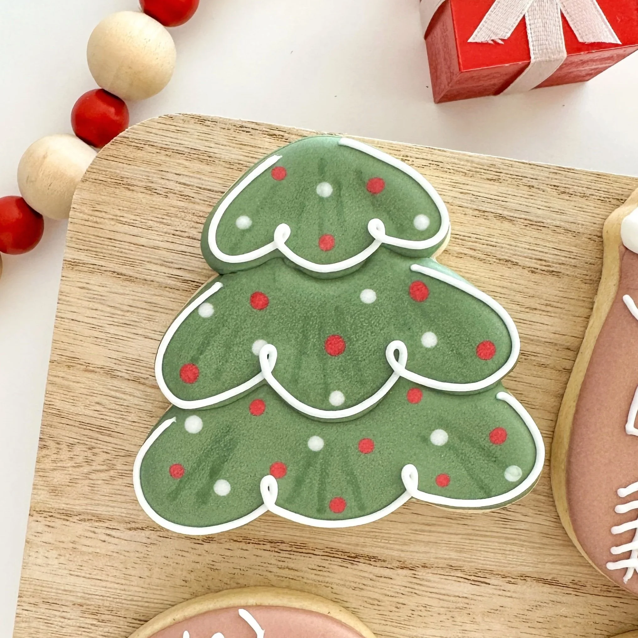 Chunky Christmas Tree Cookie