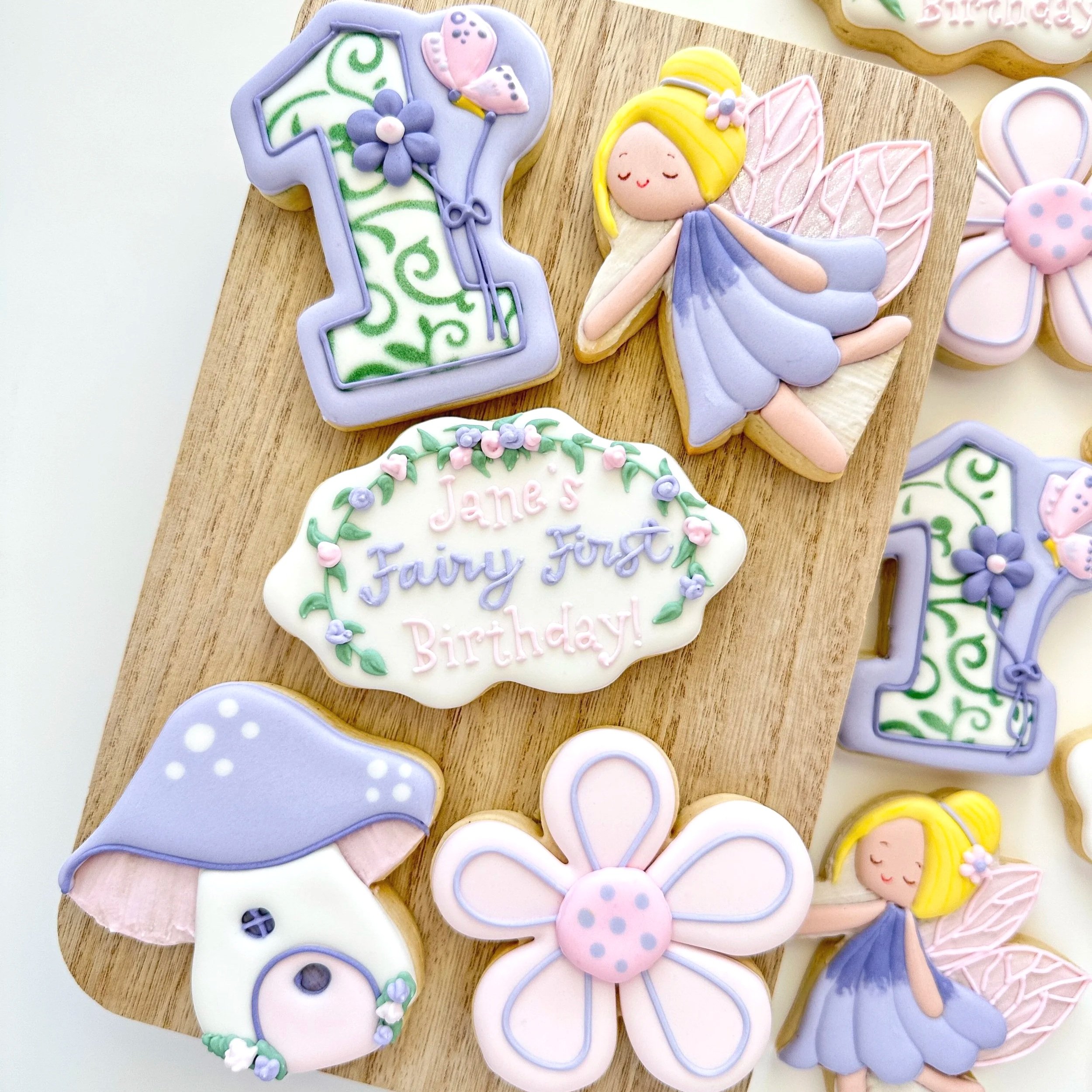 Fairy First Birthday Cookies