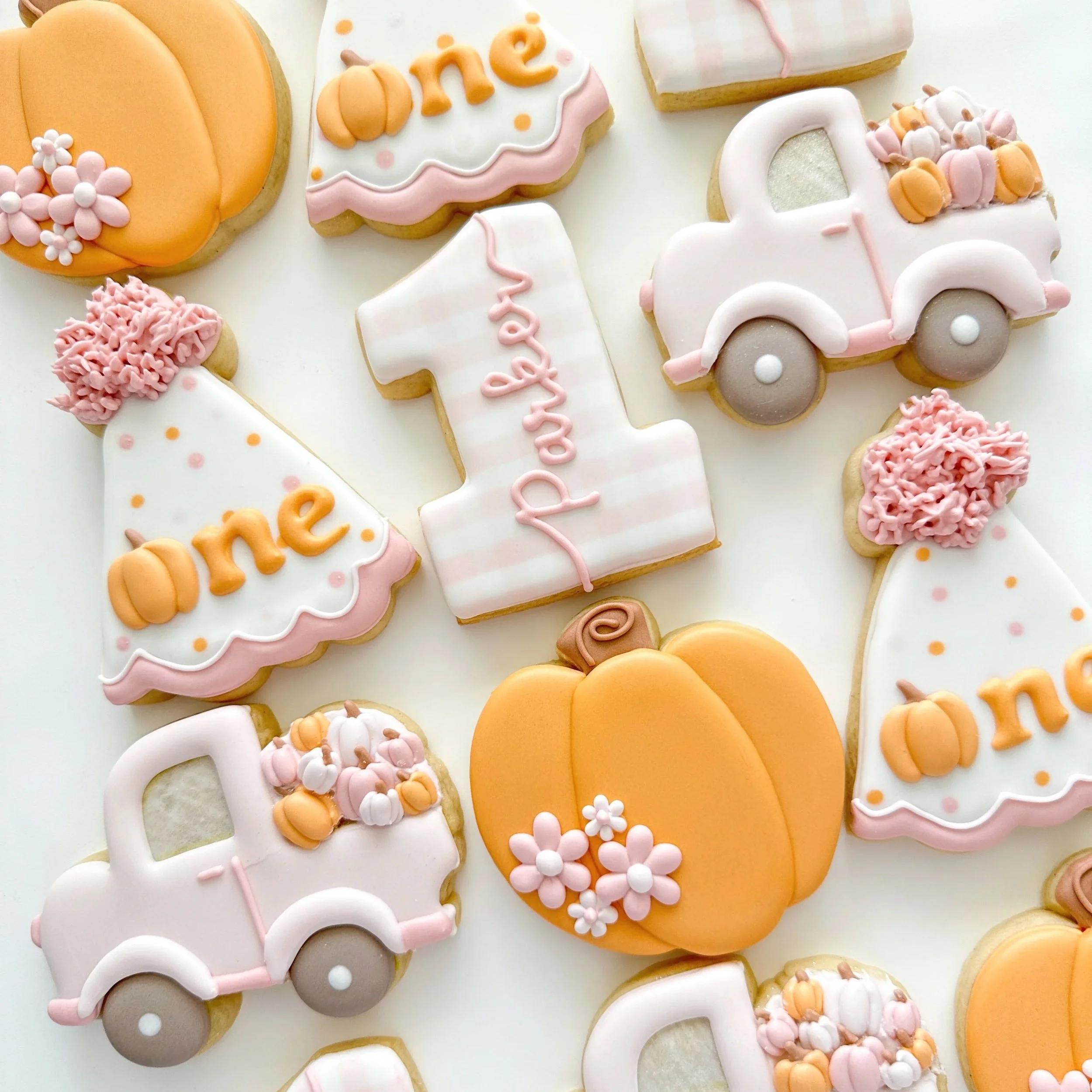 One Cute Pumpkin Birthday Cookies