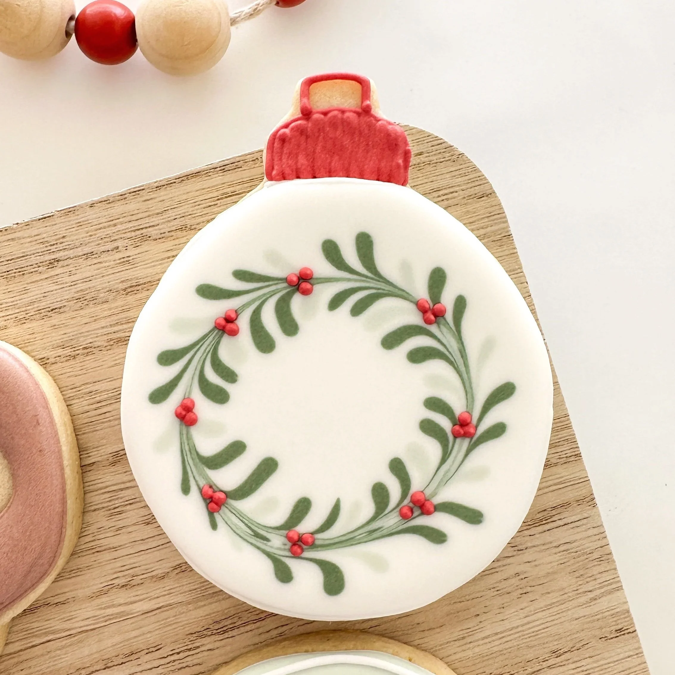 Wreath Christmas Ornament Cookie