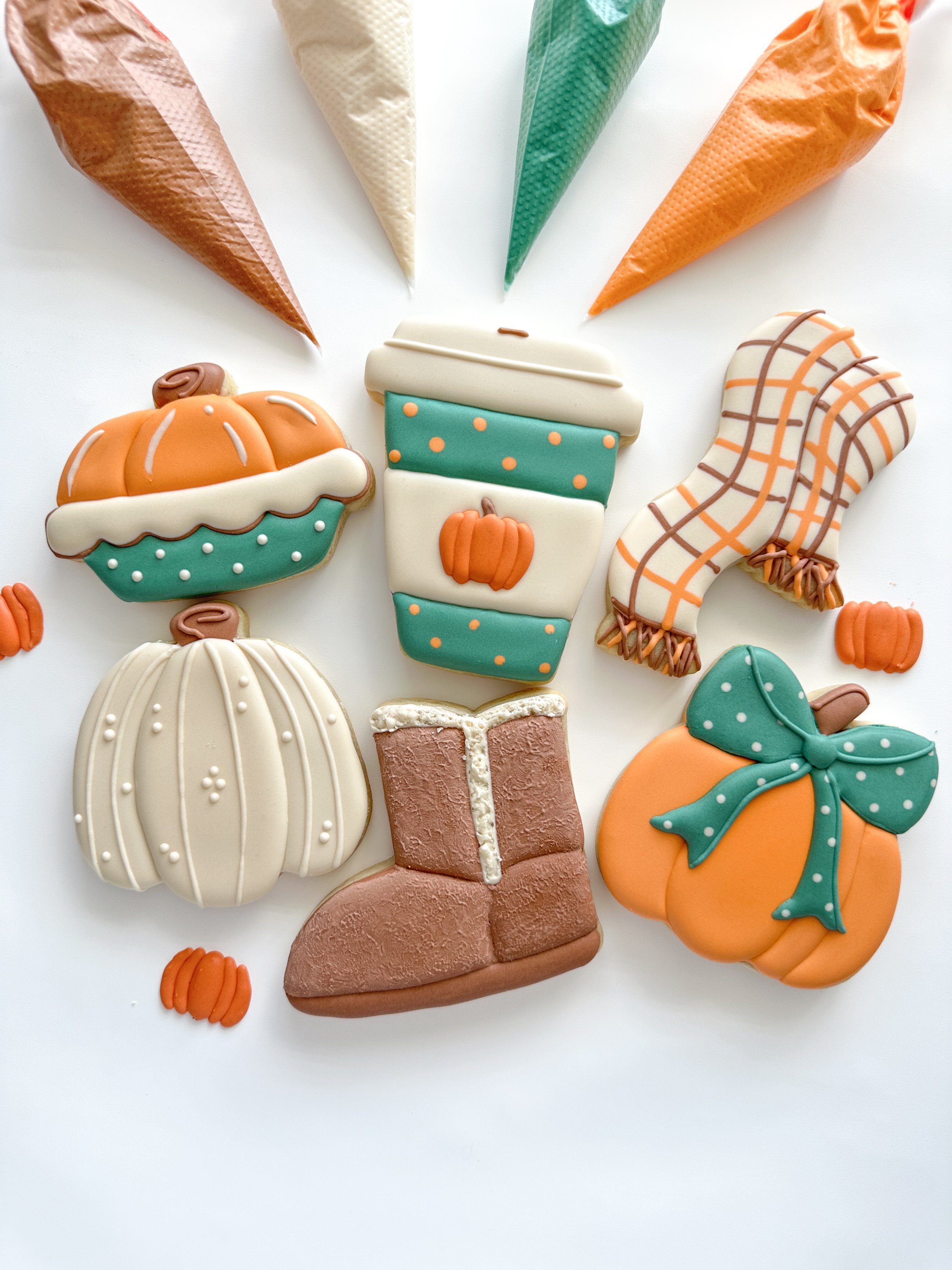 Fall Plaid Cookies