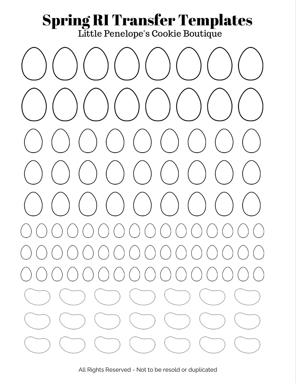 Royal Icing Transfer Templates Little Penelope s Cookie Boutique LLCs