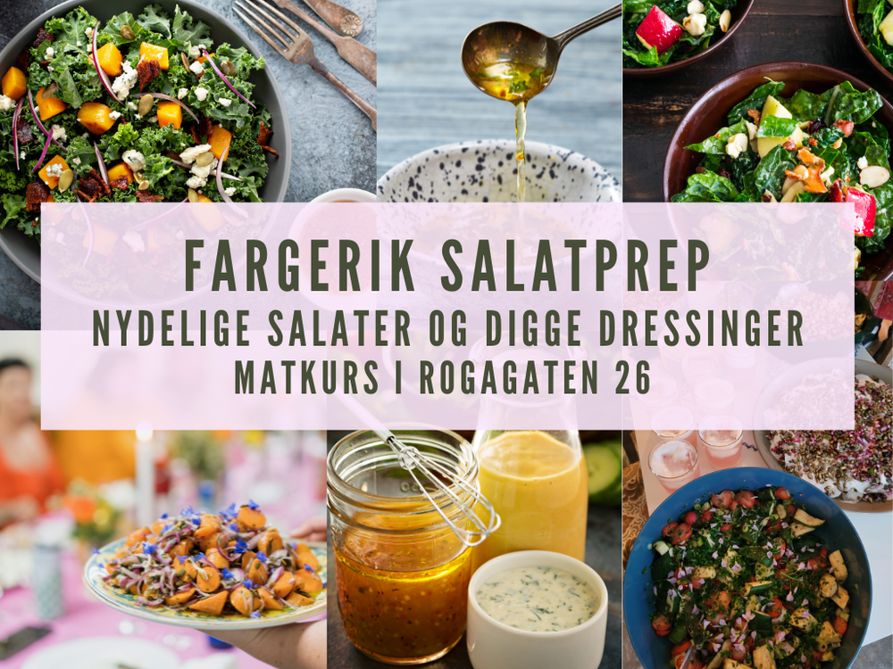 Nydelige salater møter digge dressinger; Er det dette du har venta på??