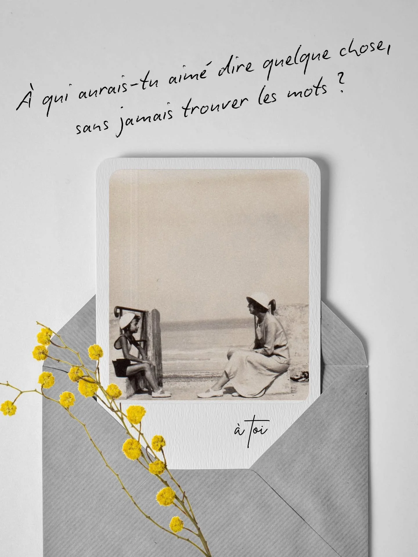 Il y a des phrases que je n&rsquo;ai jamais su dire.
Pas parce qu&rsquo;elles &eacute;taient compliqu&eacute;es.
Mais parce qu&rsquo;elles &eacute;taient vraies.
Pudeur des sentiments...

Dire&nbsp;je pense &agrave; toi.
Dire&nbsp;tu comptes.
Dire&nb