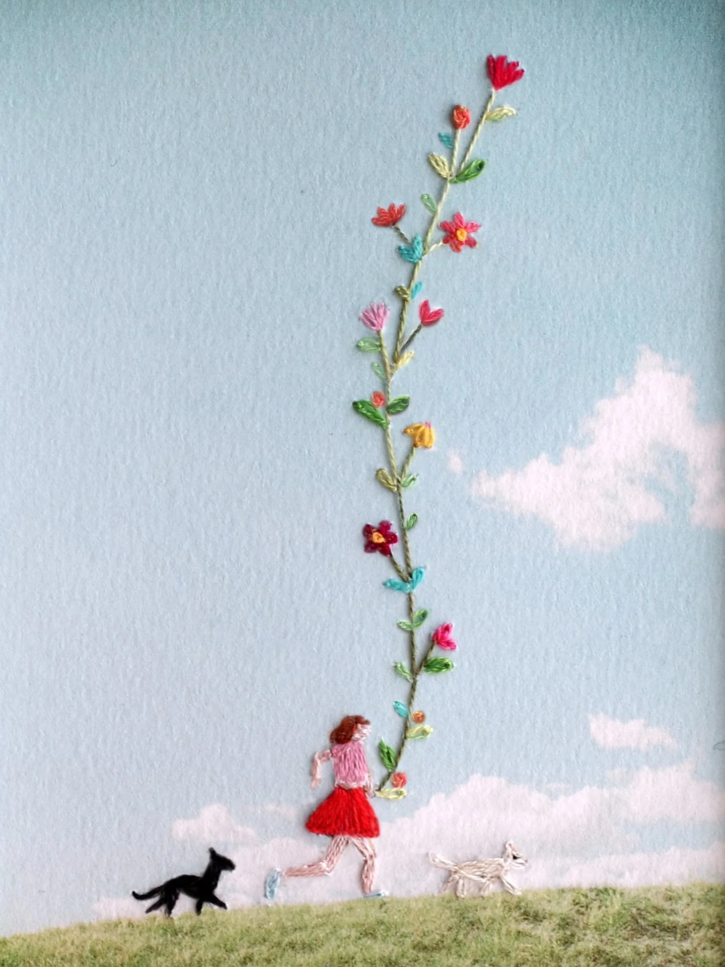 Je les ai imagin&eacute;es dans des chambres.
Accroch&eacute;es un peu de travers,
&agrave; hauteur d&rsquo;enfant.
Des images dans lesquelles on peut entrer,
regarder longtemps,
et inventer des histoires.
C&rsquo;est comme &ccedil;a que je les vois.