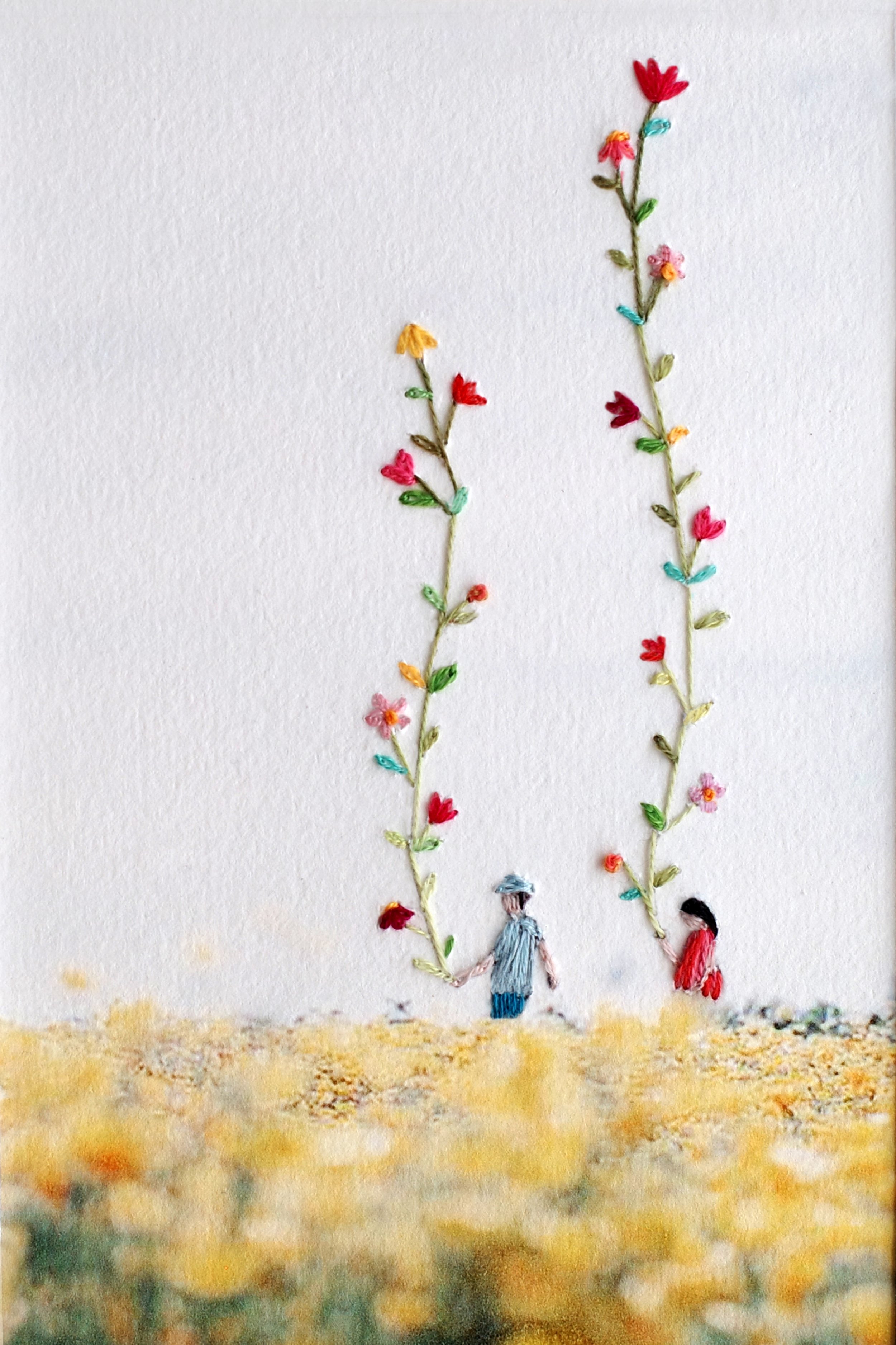 totoro, le champ jaune