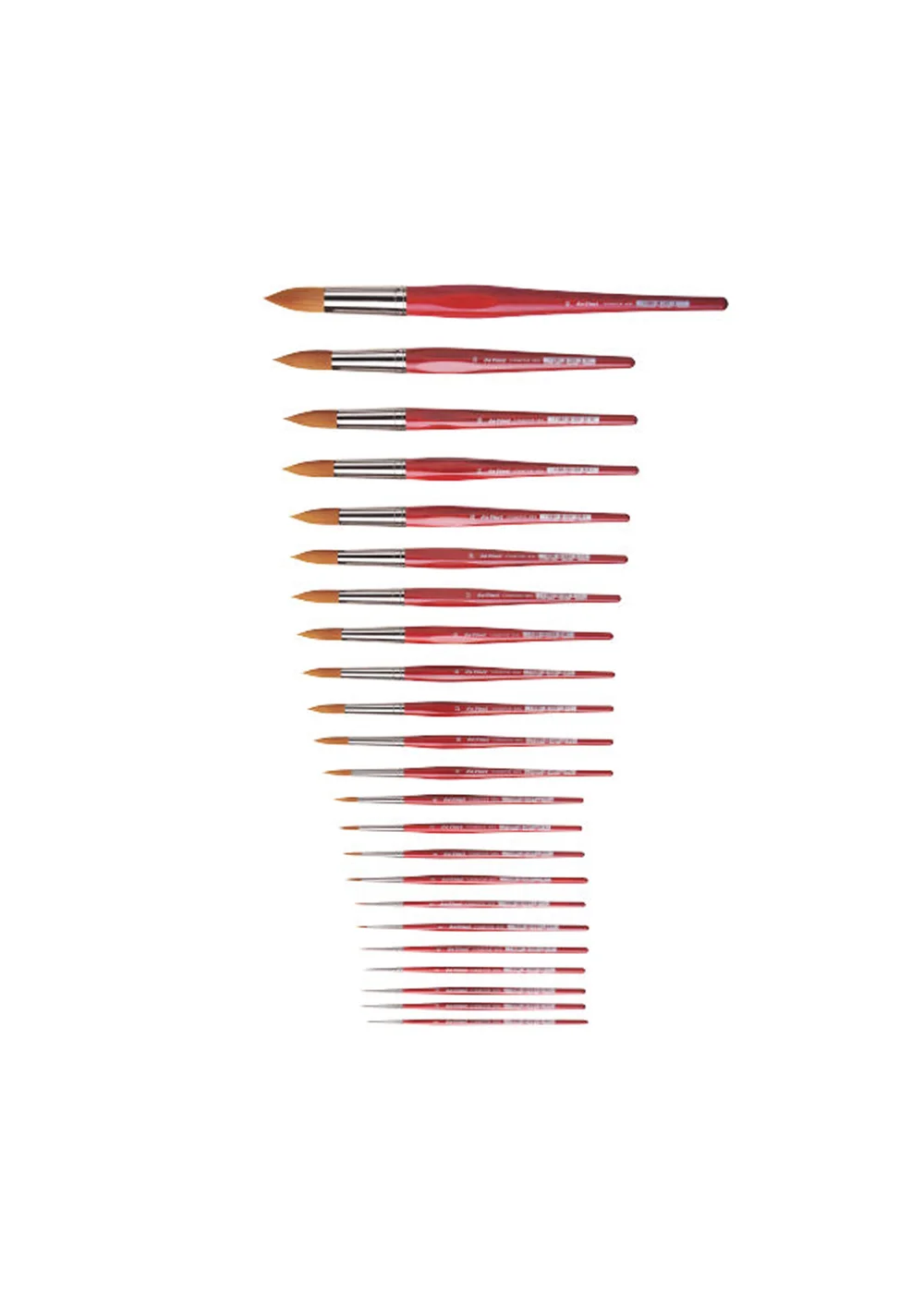 Lot De 4 Pinceaux Da Vinci Series 5580 Cosmotop Spin Brown – Synthétiques Très Doux, Pour Aquarelle Et Acrylique – Fabrication Allemande