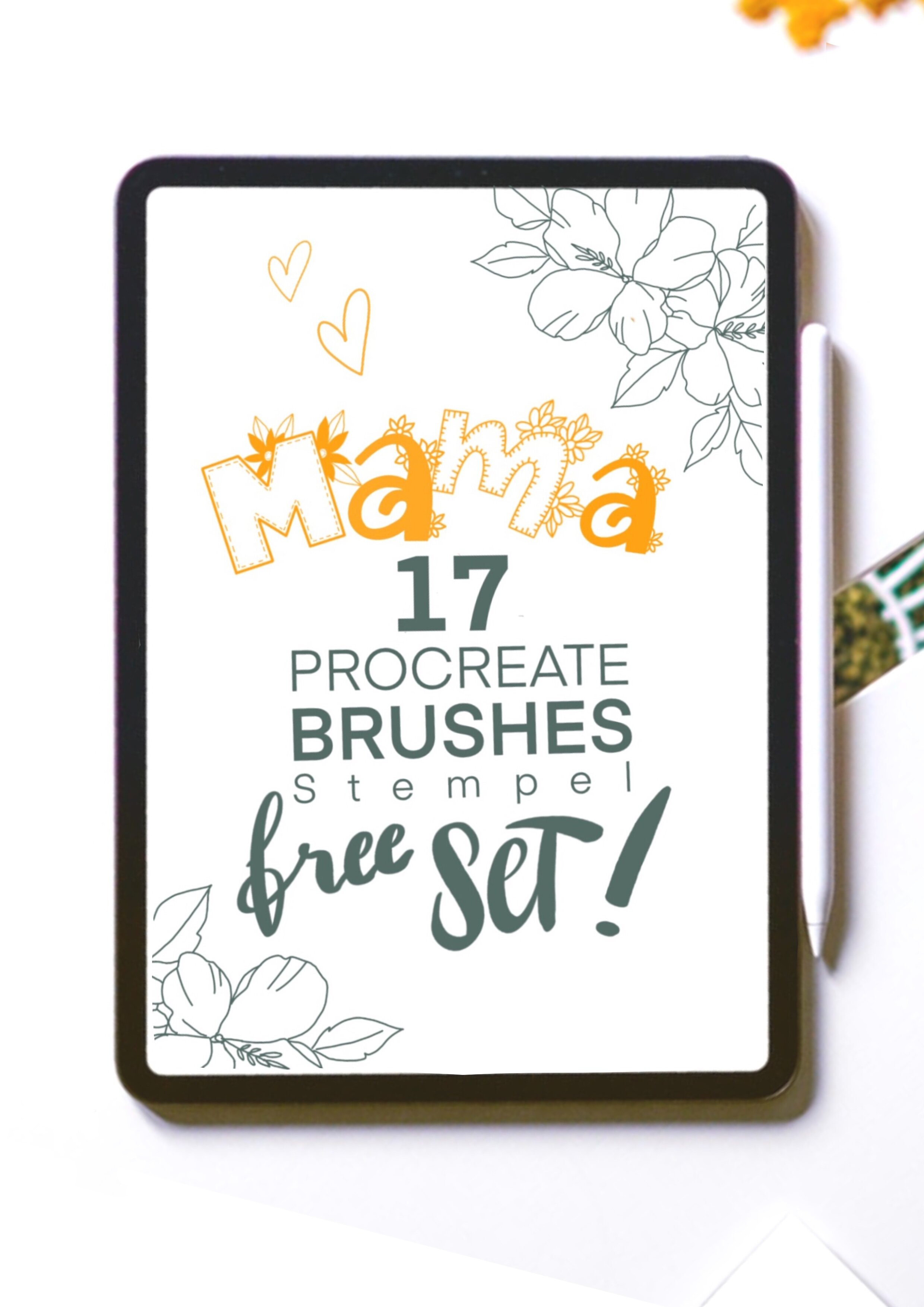 17 PROCREATE - Brushes - Stempel - Muttertag