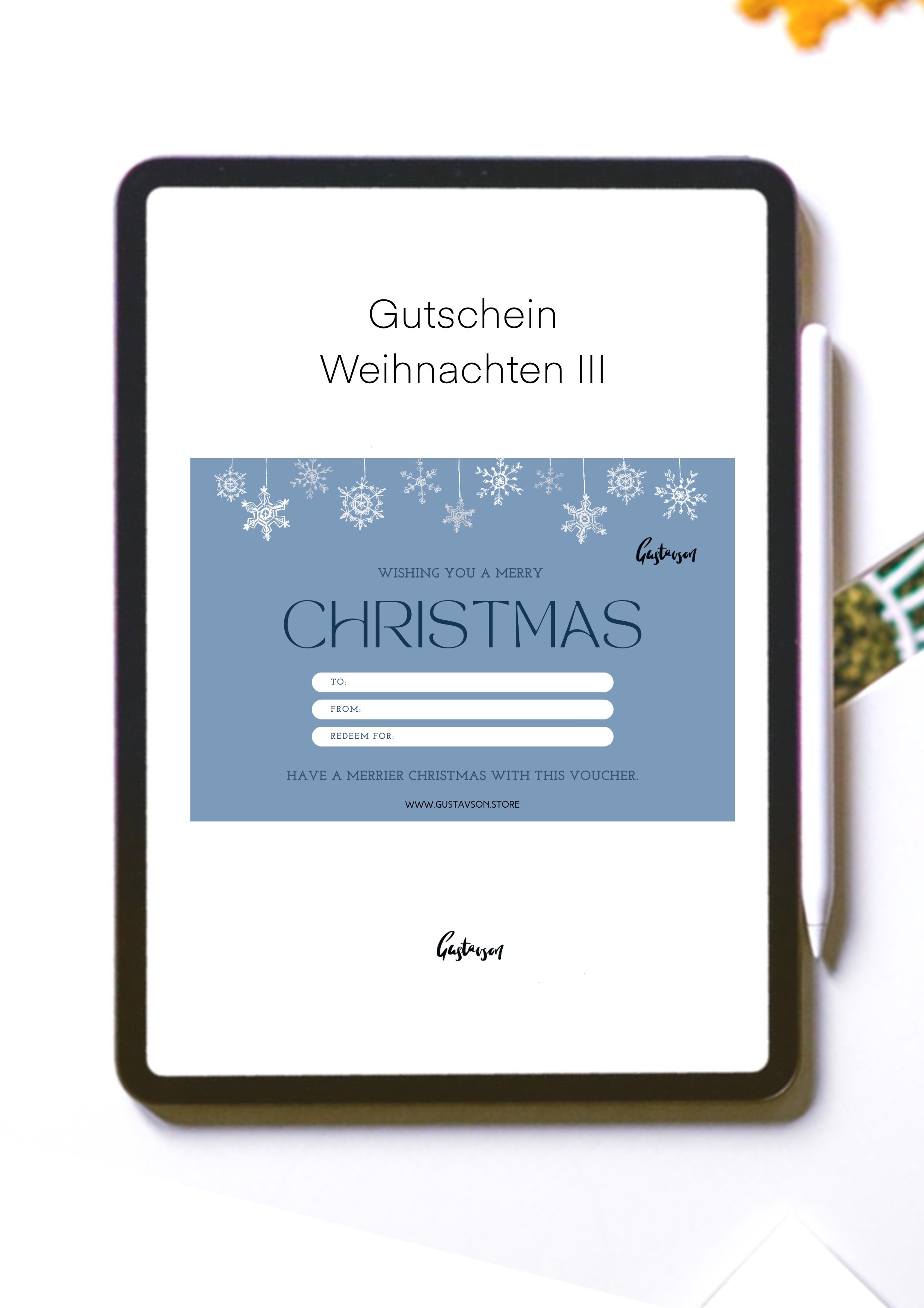 Gutscheinvorlage - Weihnachten III