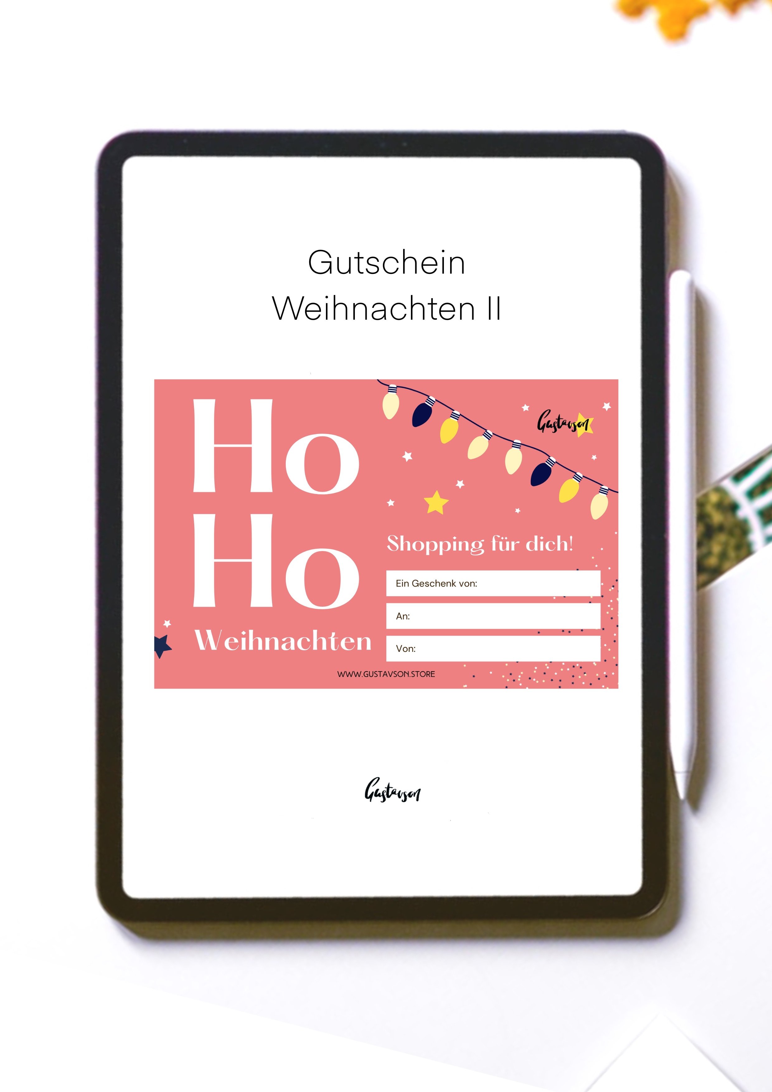 Gutscheinvorlage - Weihnachten II