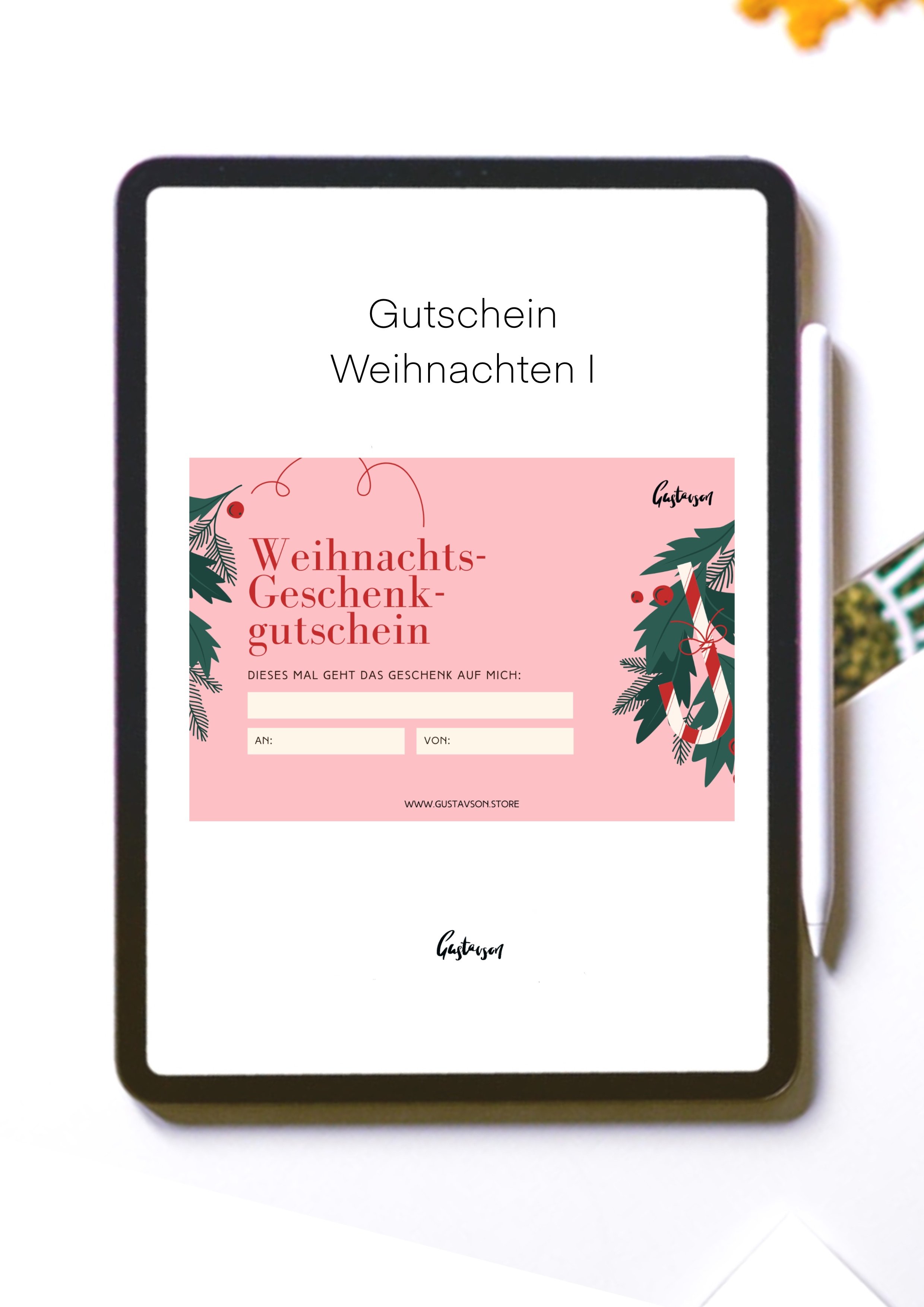 Gutscheinvorlage - Weihnachten I