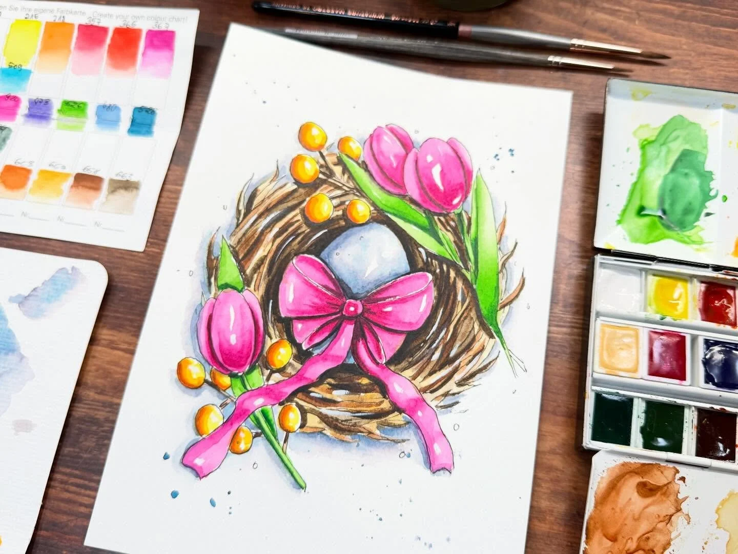 FROHE OSTERN 🐇🐣🐰 

🌷Eine Videoanleitung zum Motiv findest ihr auf unserem Patreonkanal. (Link in der Bio) 

🌷 Alle verwendeten Materialien sind im Beitrag verlinkt und gibt es in unserem Onlineshop www.gustavson.store 🛒 (Link zum Shop in der Bi