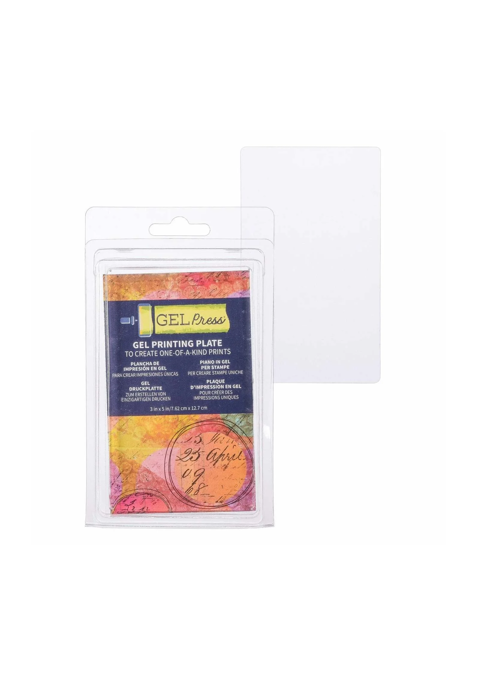 Gel Press - Gel Druckplatte  ca. 7,62 x 12,7 cm