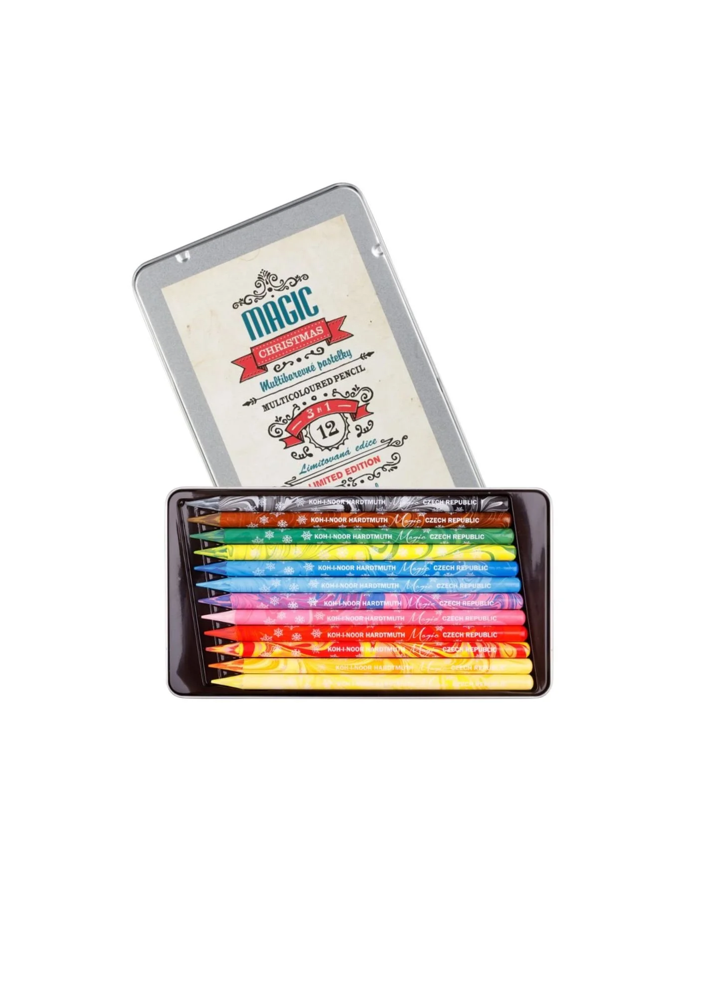 KOH-I-NOOR - Progresso "Magic" Vollminenfarbstifte 12er Set im Metalletui