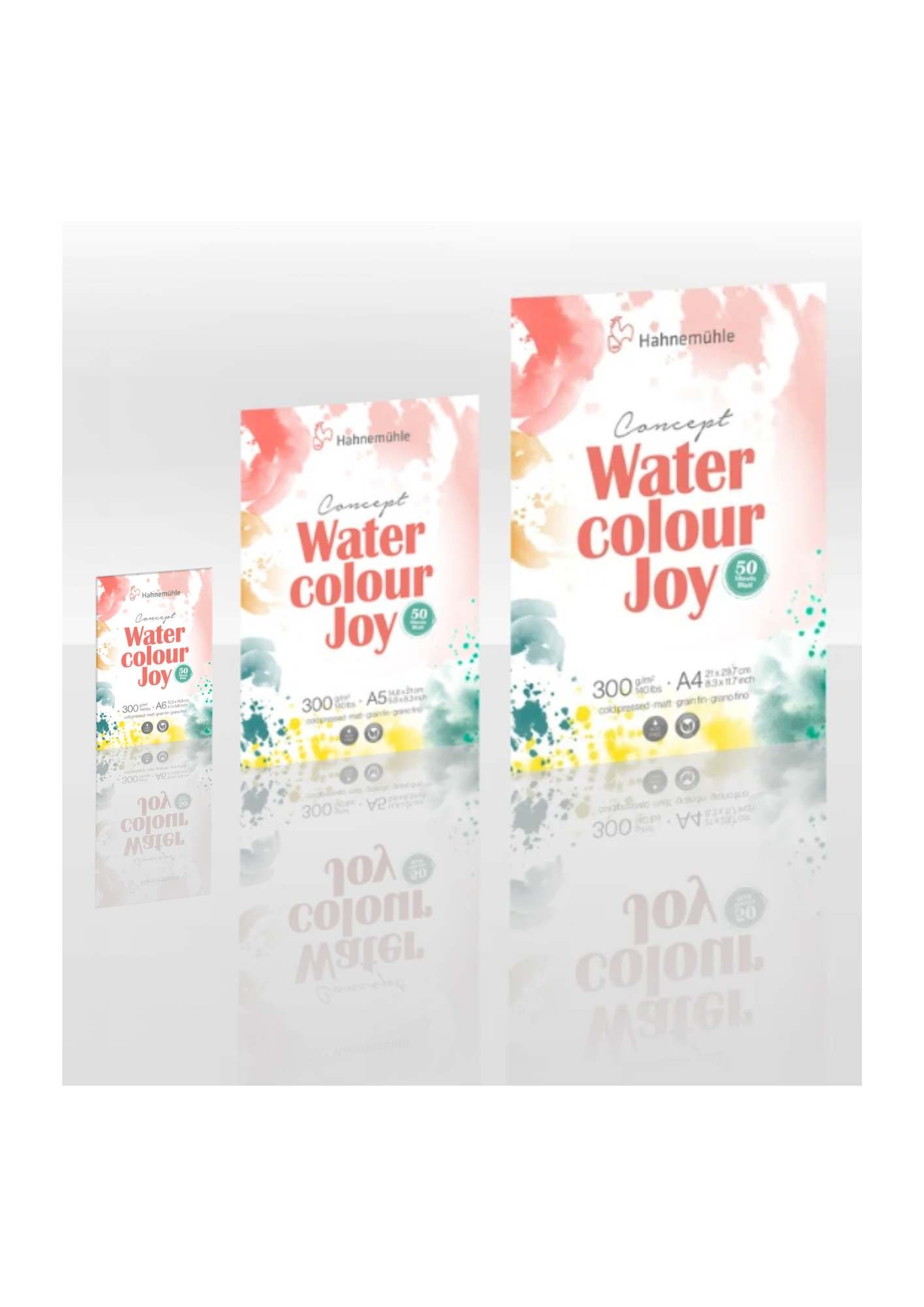 Hahnemühle - Concept Watercolour Joy - Block mit 50 Blatt verschiedene Größen