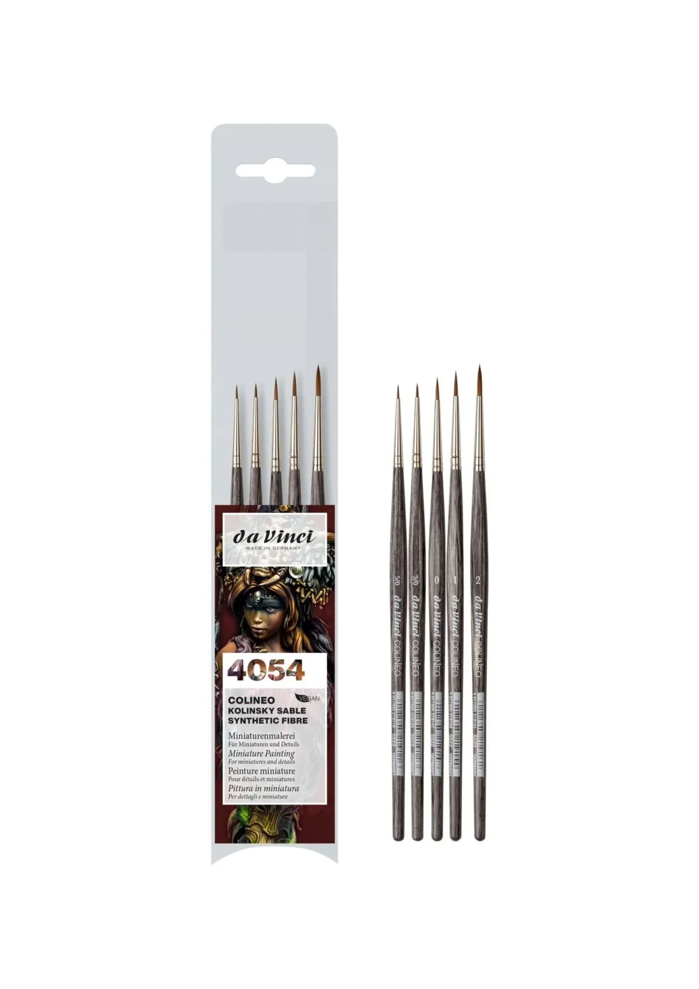 da Vinci - 4054 COLINEO  Aquarellpinsel-Set - Miniatur
