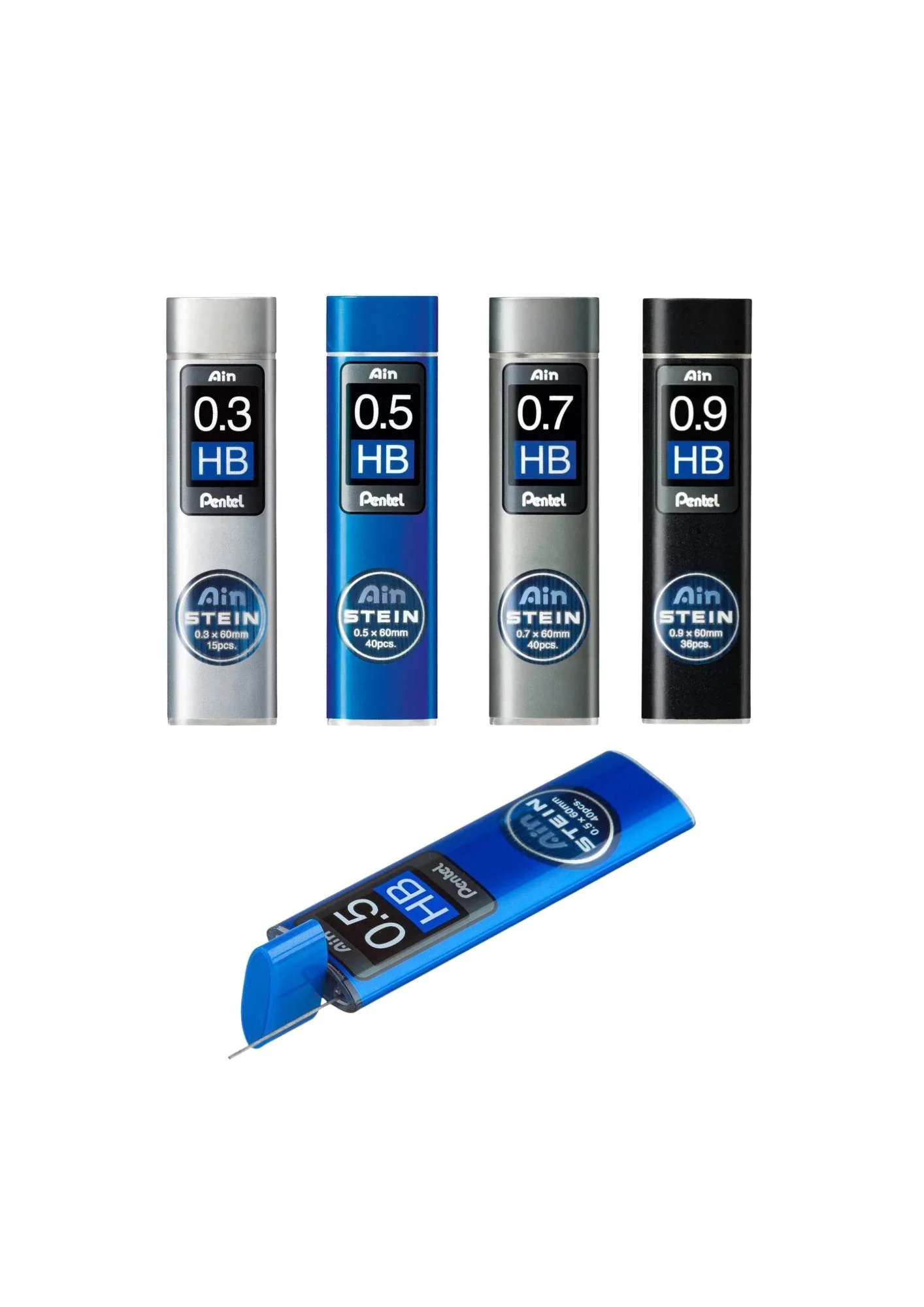 Pentel Feinmine für Druckbleistifte "AinSTEIN" C27 verschiedene Strichstärken