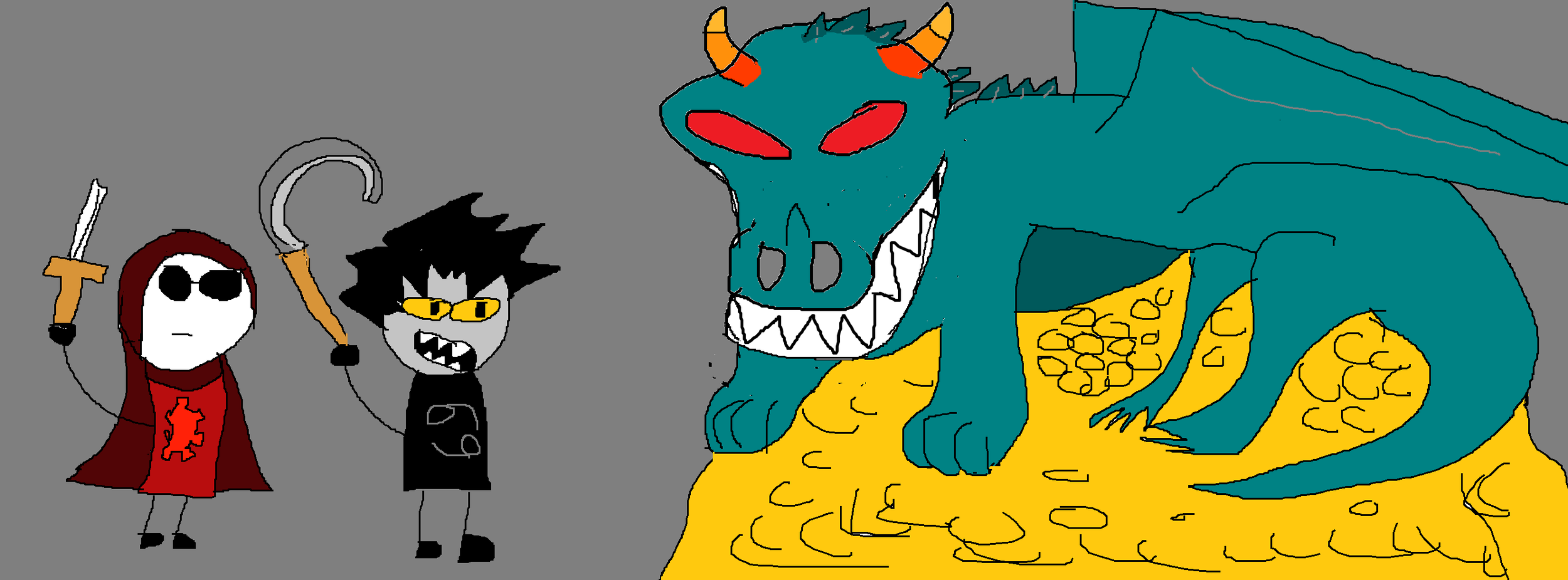  two knights and a dragon 