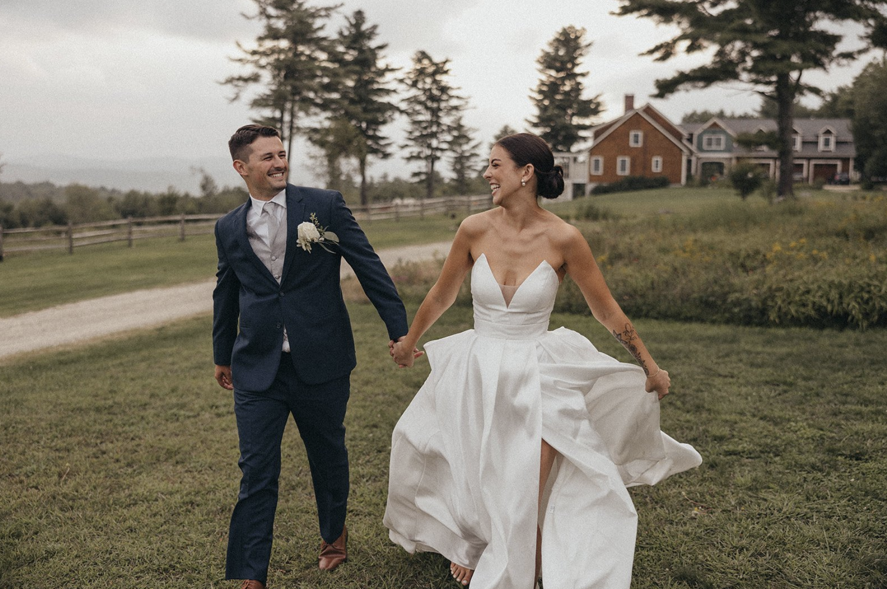 Olivia & Nathan’s Beautifully Rustic New Hampshire Wedding