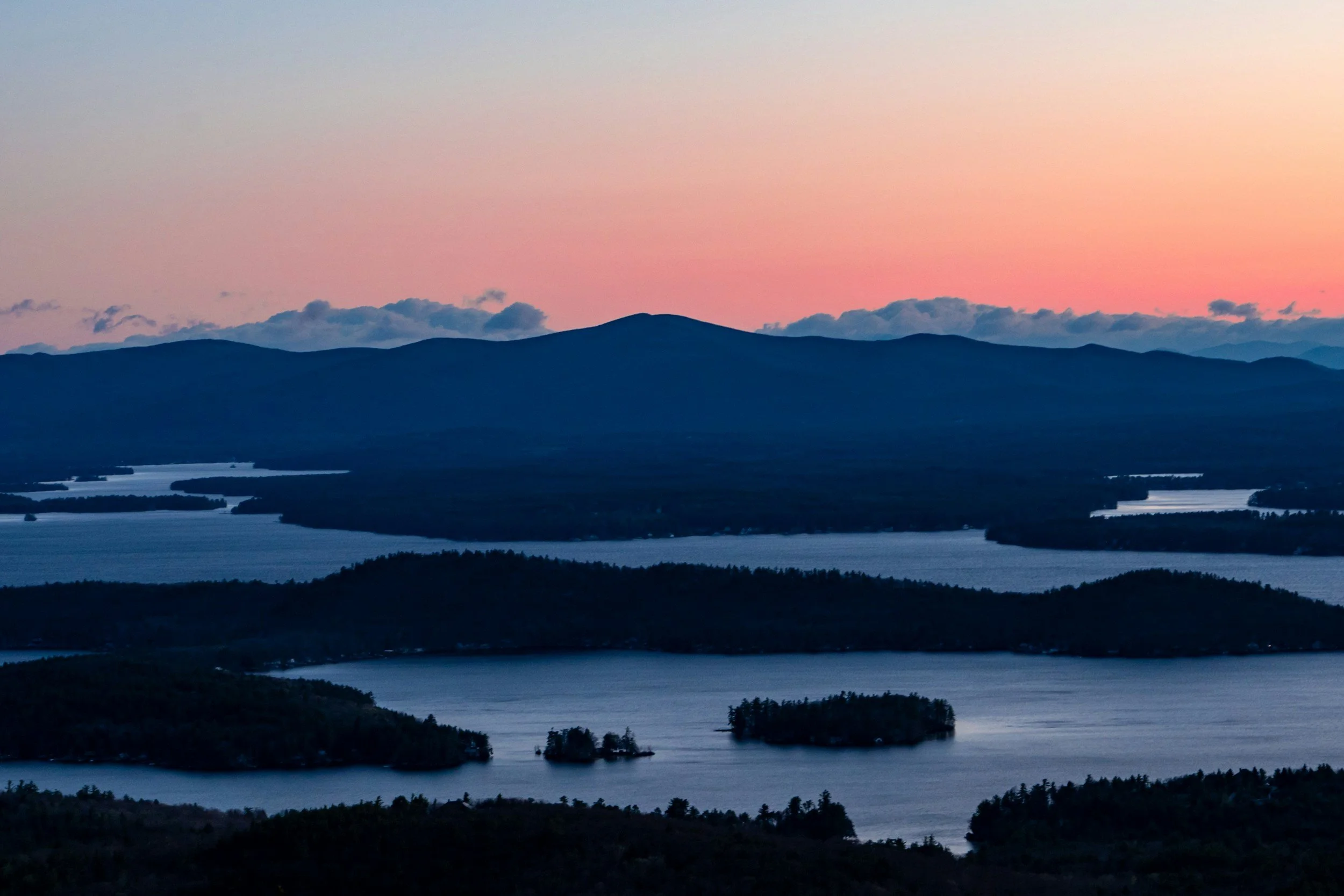 Alton Bay at sunrise.