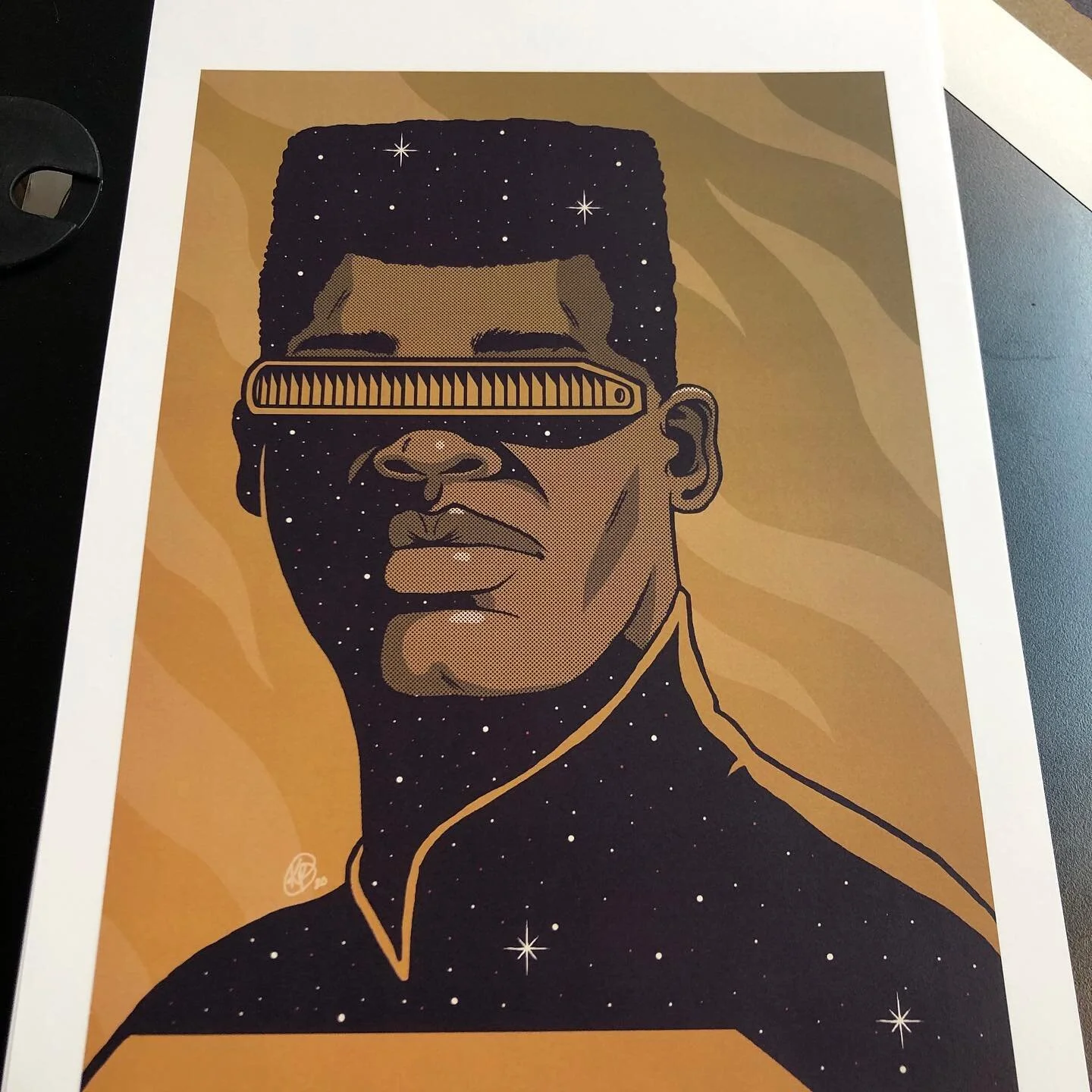 Thanks for the patience! 25 prints are now available in the Studio Rush Etsy store. Link in my bio. 

$25 plus shipping, thanks for the love and support ya&rsquo;ll. 

#startrek #thenextgeneration #tng #geordilaforge #digitalart #illustrationartists 