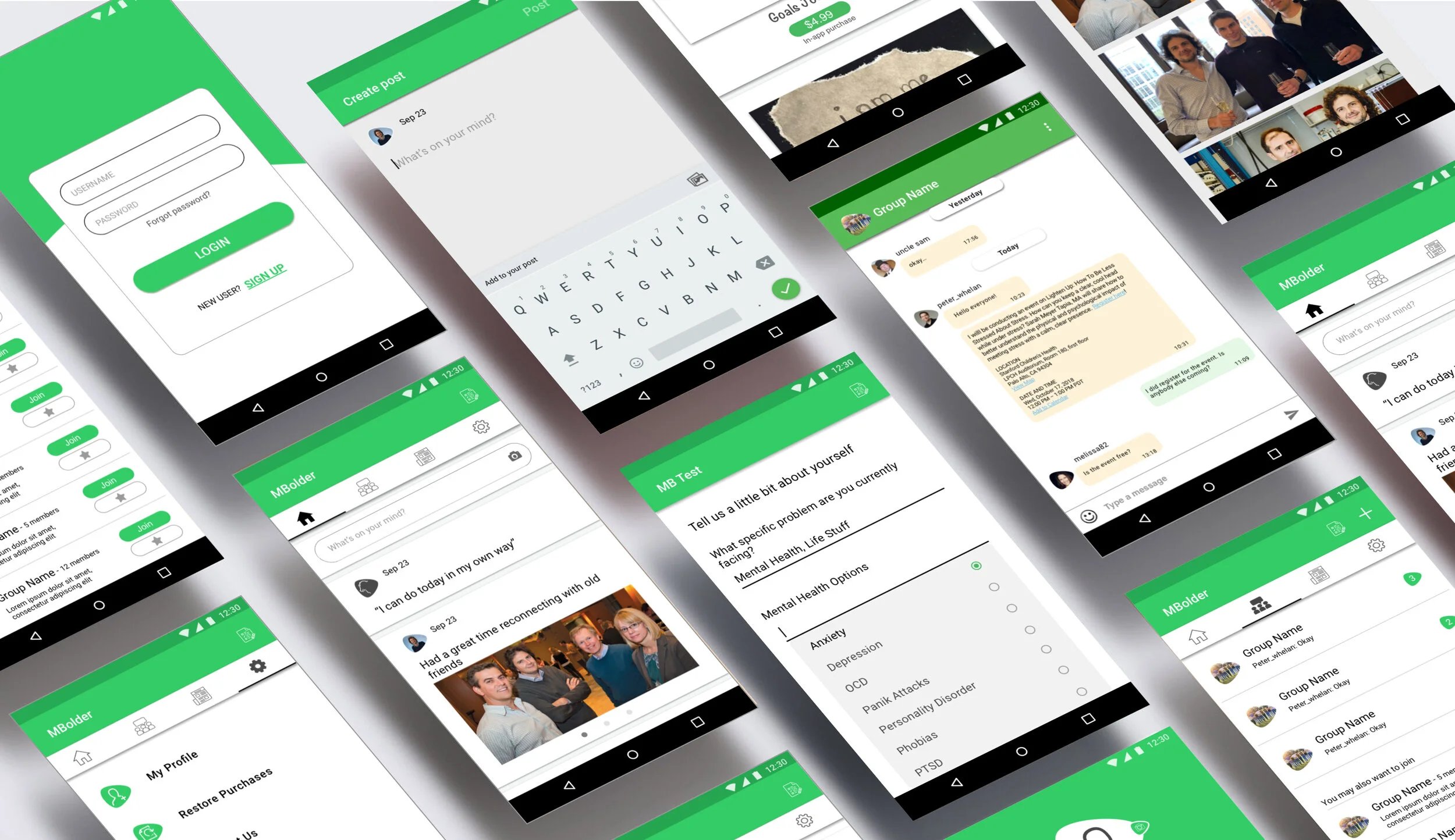 Final Designs for Android platform