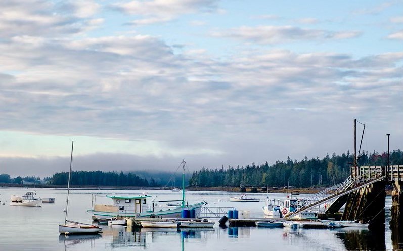 Slow and easy low-tide moment at the ferry landing, Gilkey Harbor.
