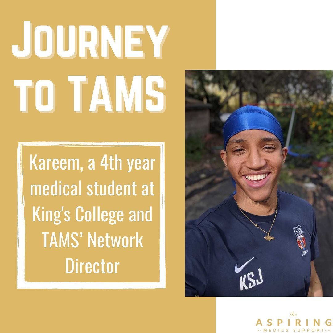 Hey guys! We have another Journey to TAMS coming up this Tuesday🎉Make sure to watch our story on 18th May as Kareem takes you through his day as a medical student and visit our website to read about his story. Link in bio