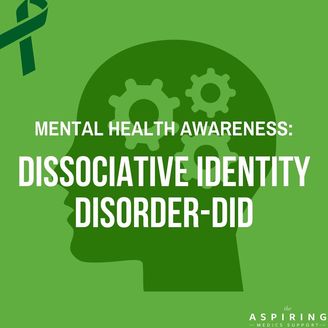 Although Mental Health Awareness week has passed, we would like to continue to post throughout the rest of this month to educate you on some other mental health conditions! This week&rsquo;s post is about dissociative identity disorder previously kno