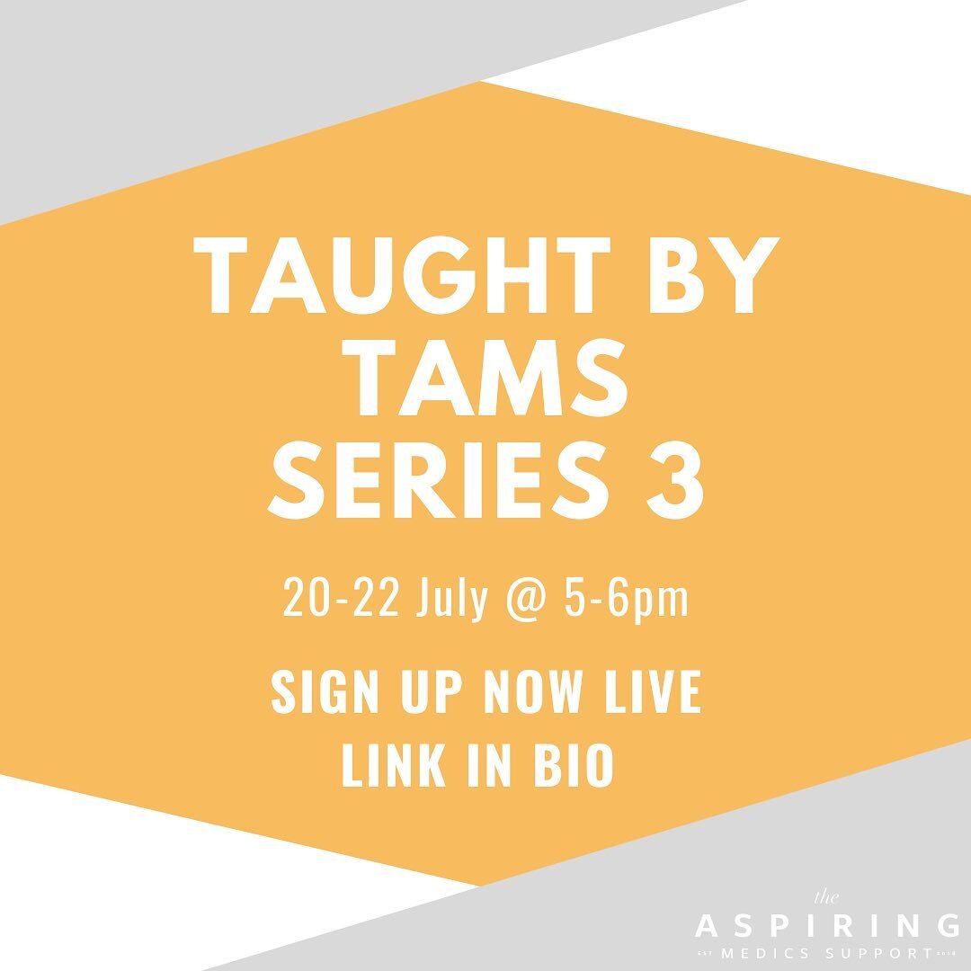 Hey guys! The sign up for Taught by TAMS Series 3 is now open🎉Make sure to register as spaces are limited! Link in bio