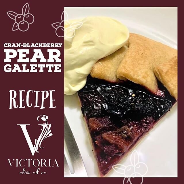 CRAN-BLACKBERRY PEAR GALETTE
1 cup all-purpose flour plus extra for your work surface
A pinch of salt
3 tablespoon sugar divided
6 tablespoons unsalted butter
3 tablespoons iced water
2 packs fresh blackberries-12oz pks
1 small-medium sized pear. cut