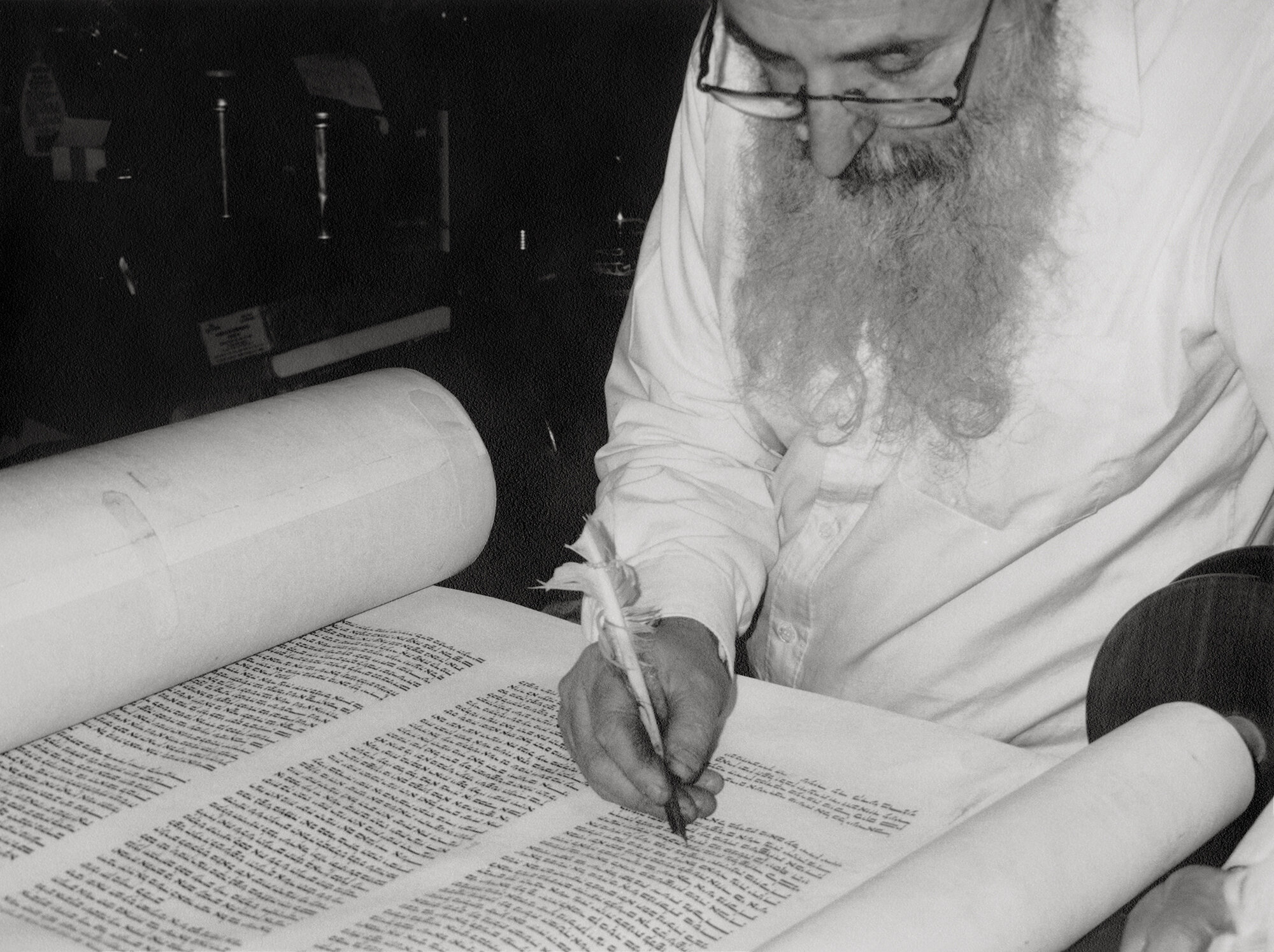 Rabbi Eisenbach, Scribe, Essex Street, 1999