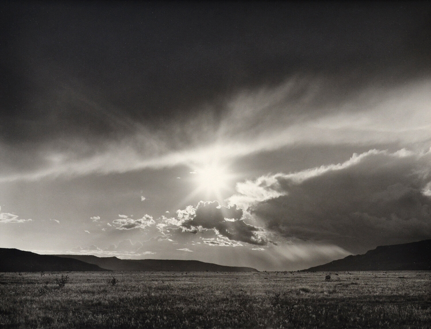 Janet Russek: Sunset Storm Cloud, Piedra Lumbre Basin, 1991