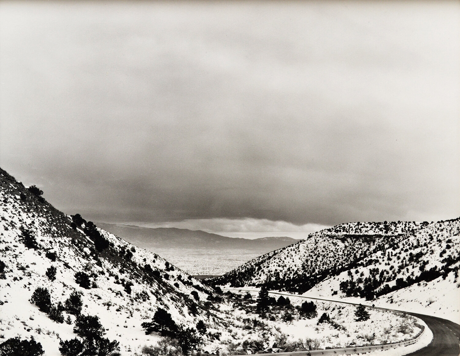 Janet Russek: Fu - Return (The Turning Point): Road from Puye Cliffs, New Mexico, 1984