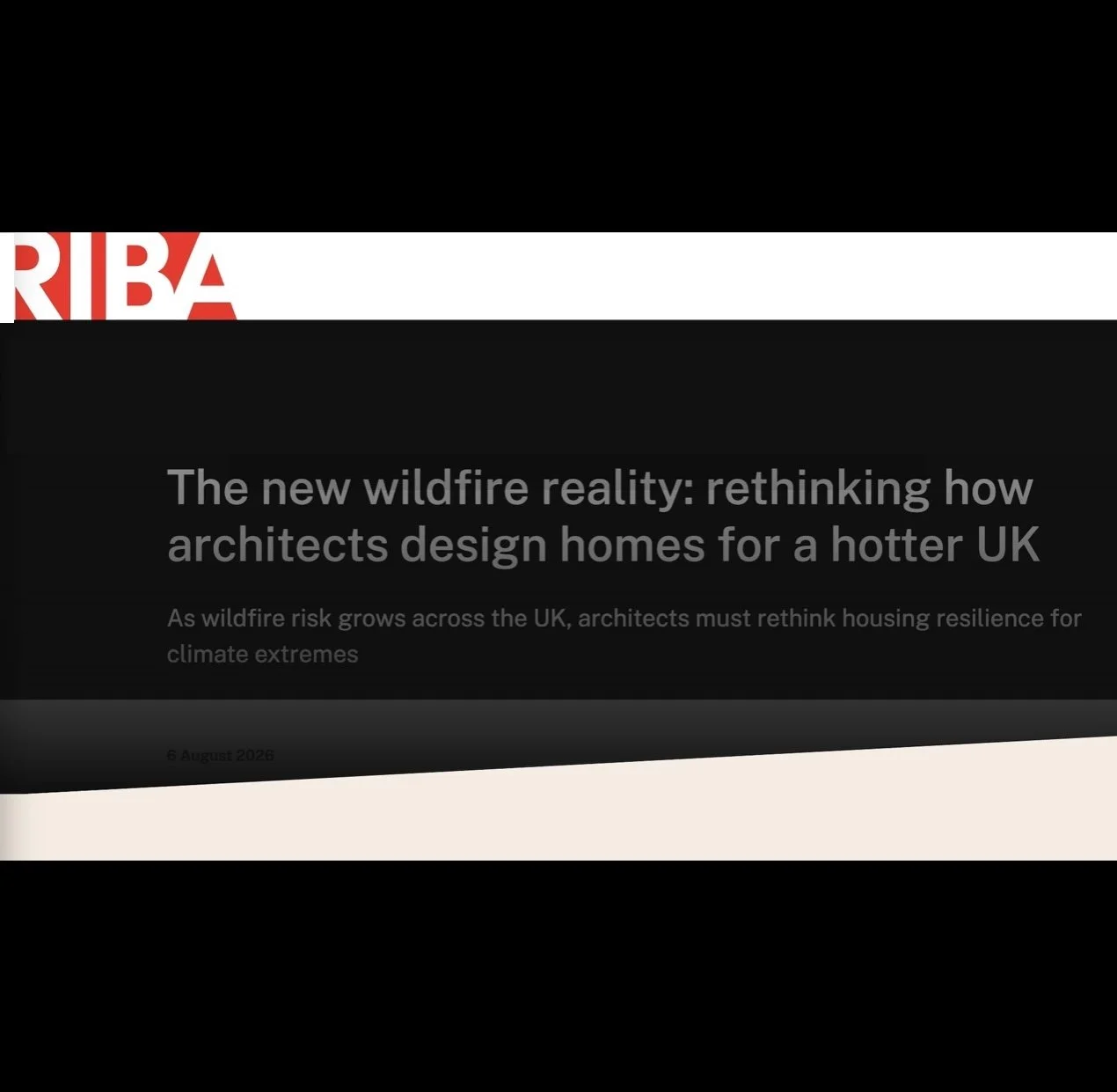 RIBA interview