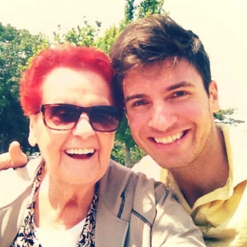 Chris Chianesi with Grandma Marge, his paternal grandmother