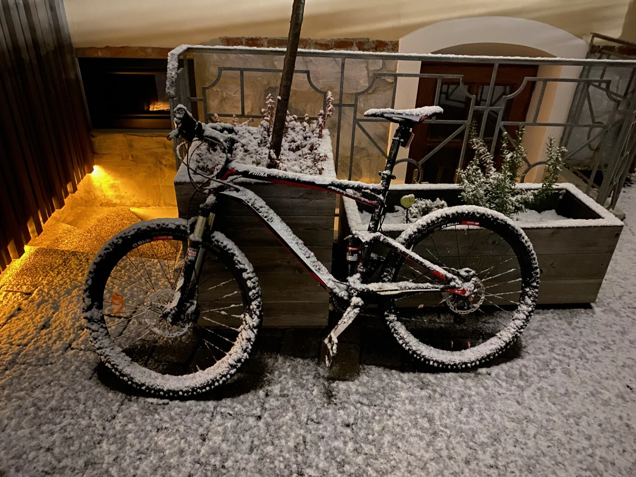 Anreise im Schnee