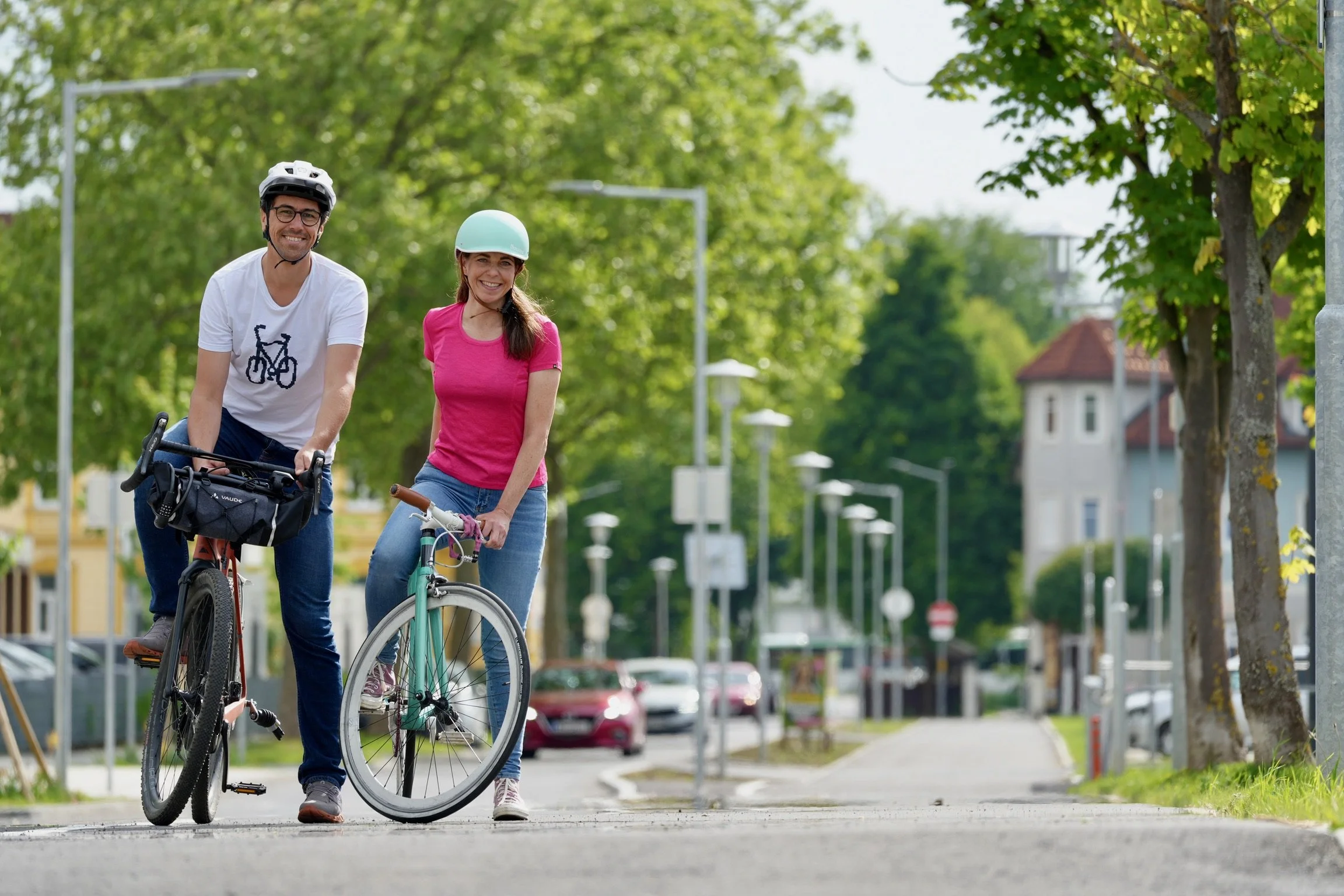 Radfahrer:innen am Gleisdorfer Ring