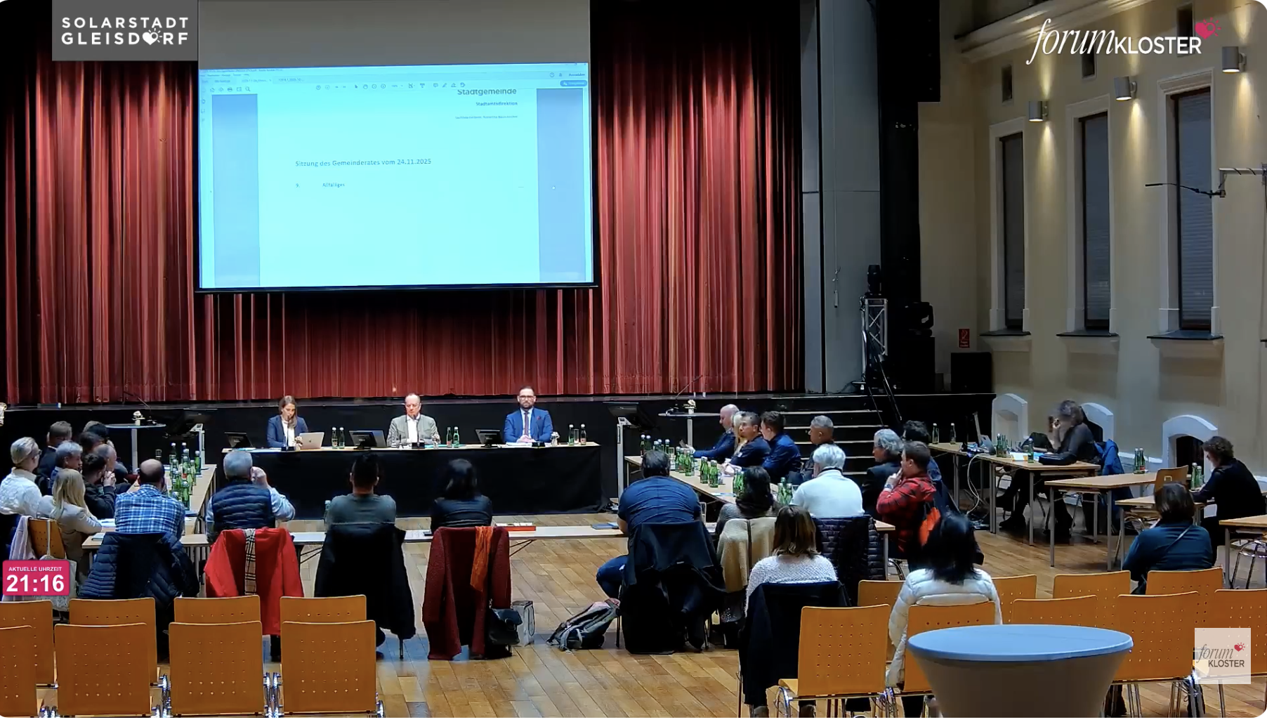 Gemeinderatssitzung in Gleisdorf